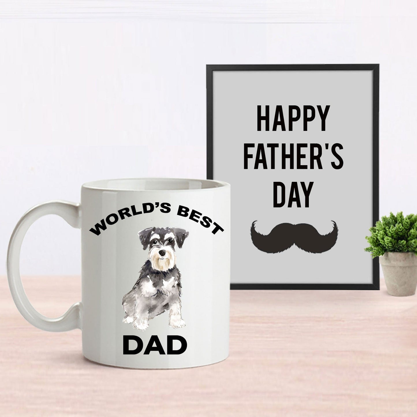 Miniature Schnauzer Best Dog Dad Coffee Mug