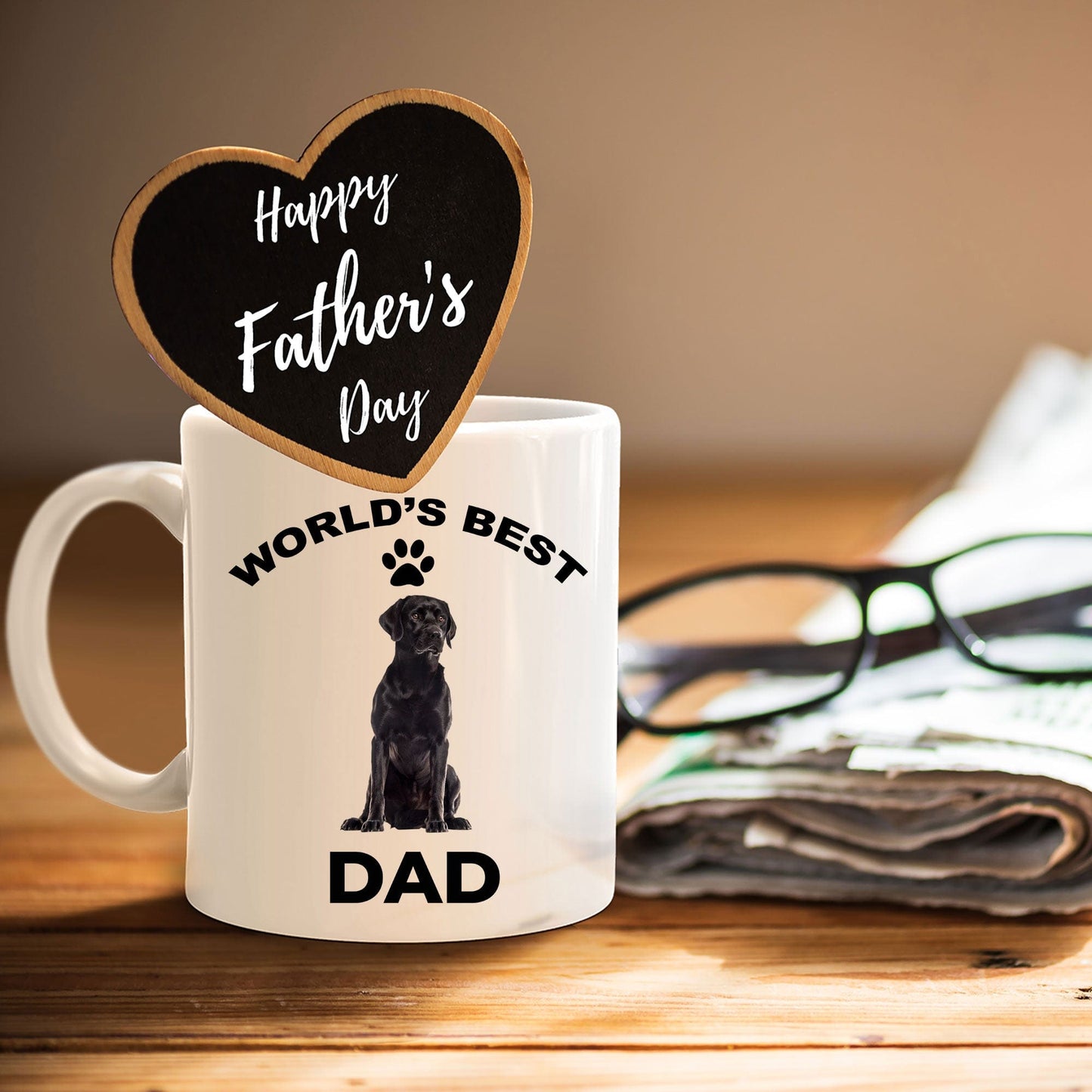 Black Labrador Retriever Best Dad Coffee Mug