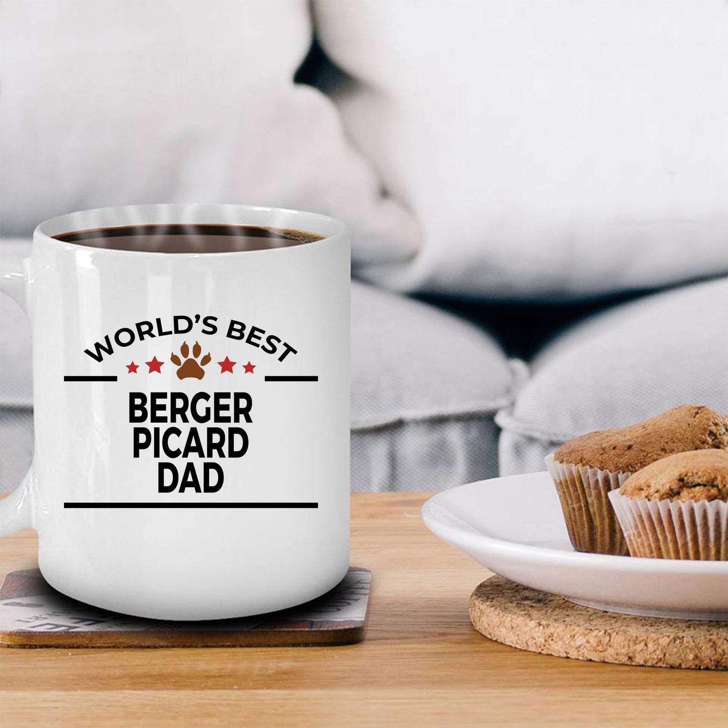 Berger Picard Dog Dad Coffee Mug