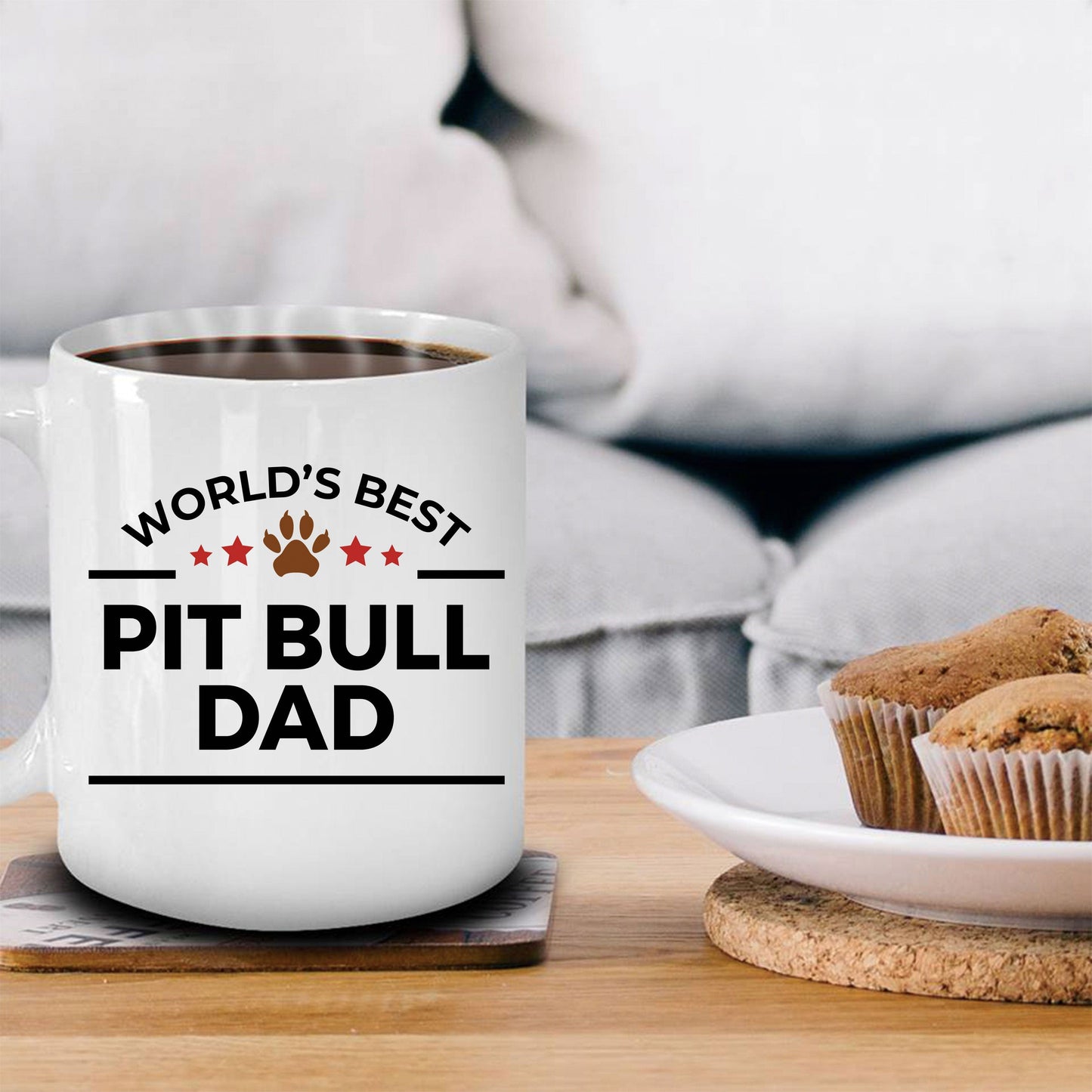 Pit Bull Dog Dad Coffee Mug