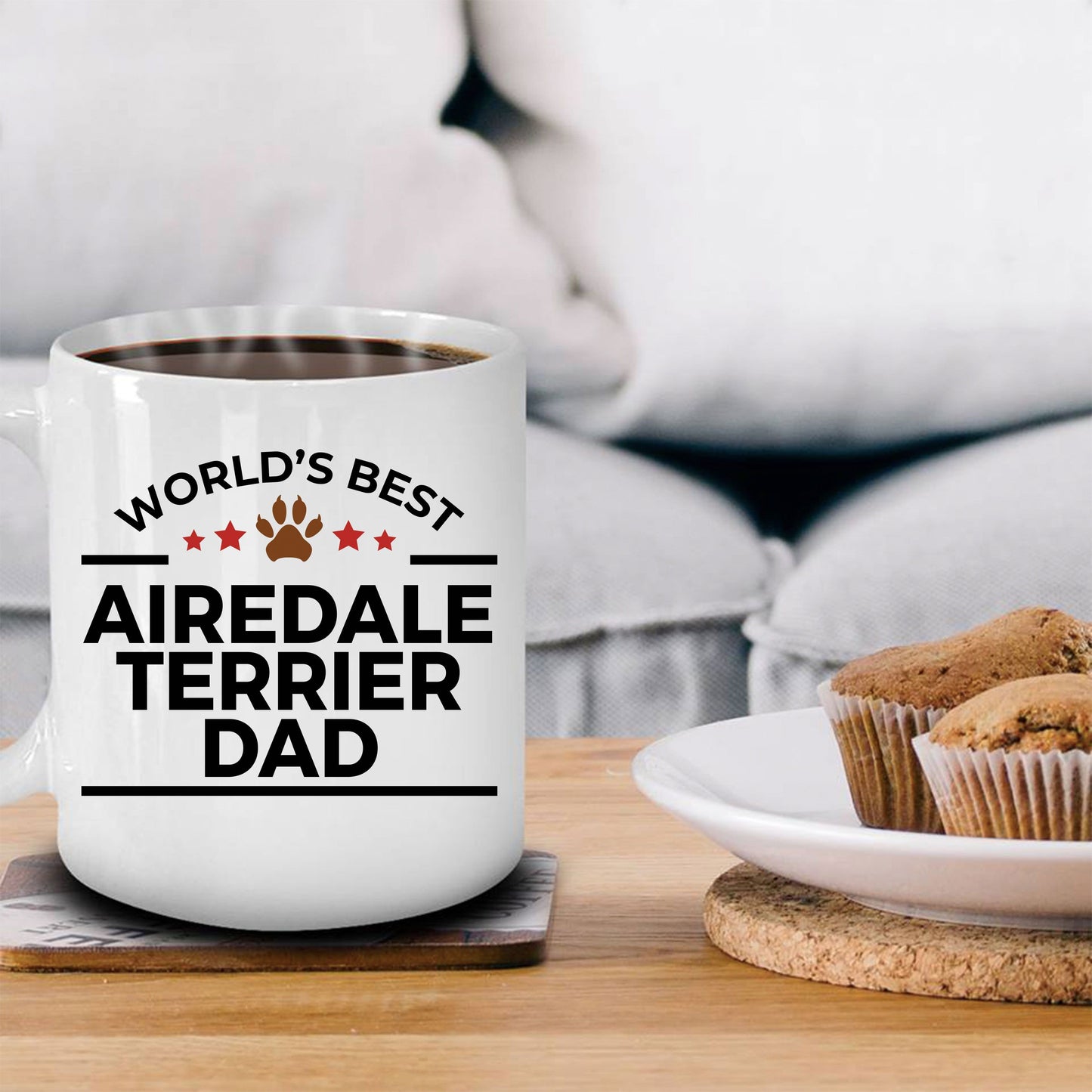 Airedale Terrier Dog Dad Coffee Mug