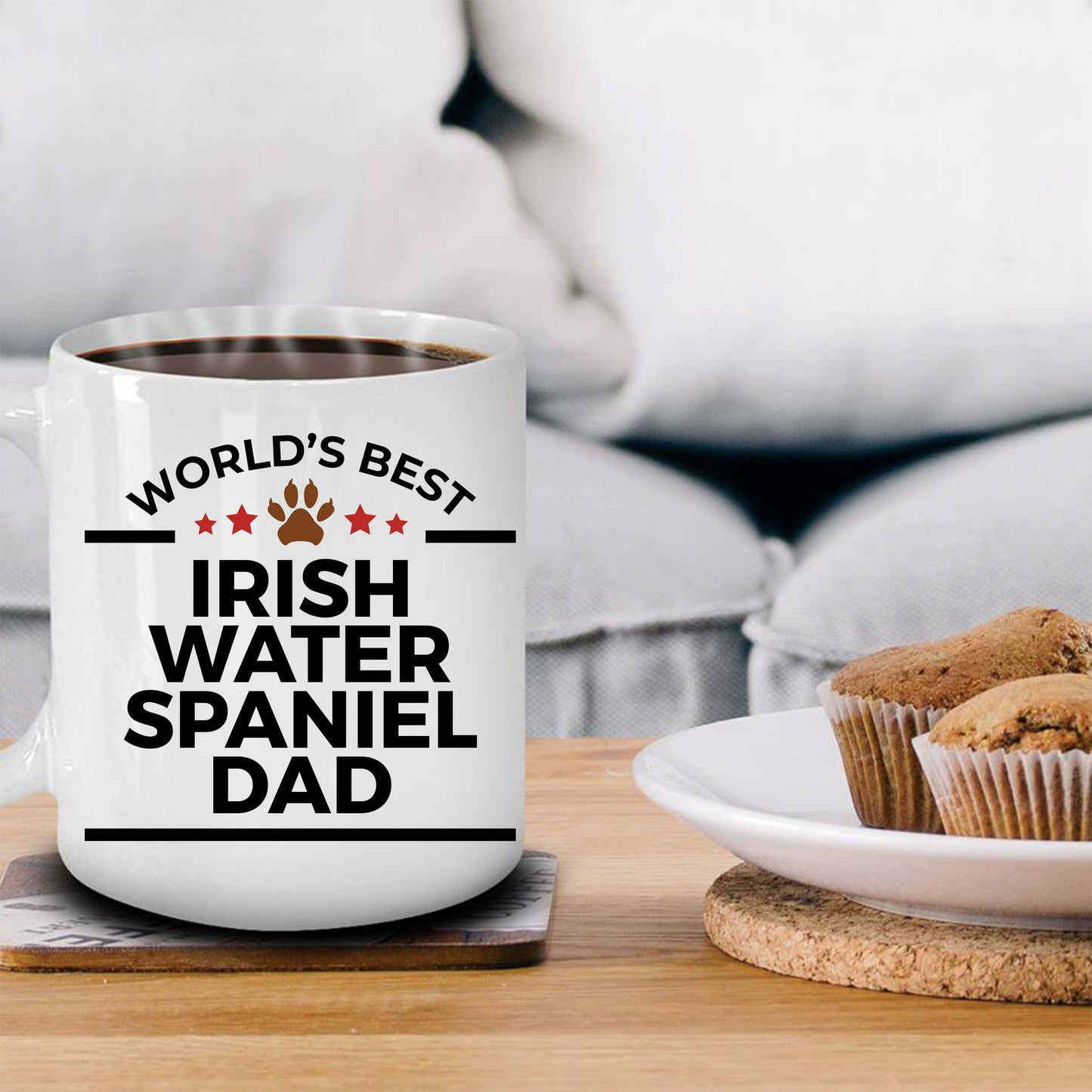 Irish Water Spaniel Dog Dad Coffee Mug