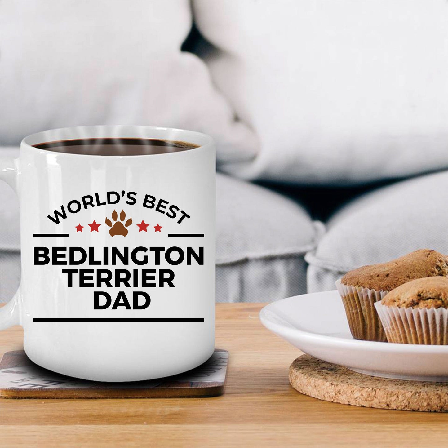 Bedlington Terrier Dog Dad Coffee Mug