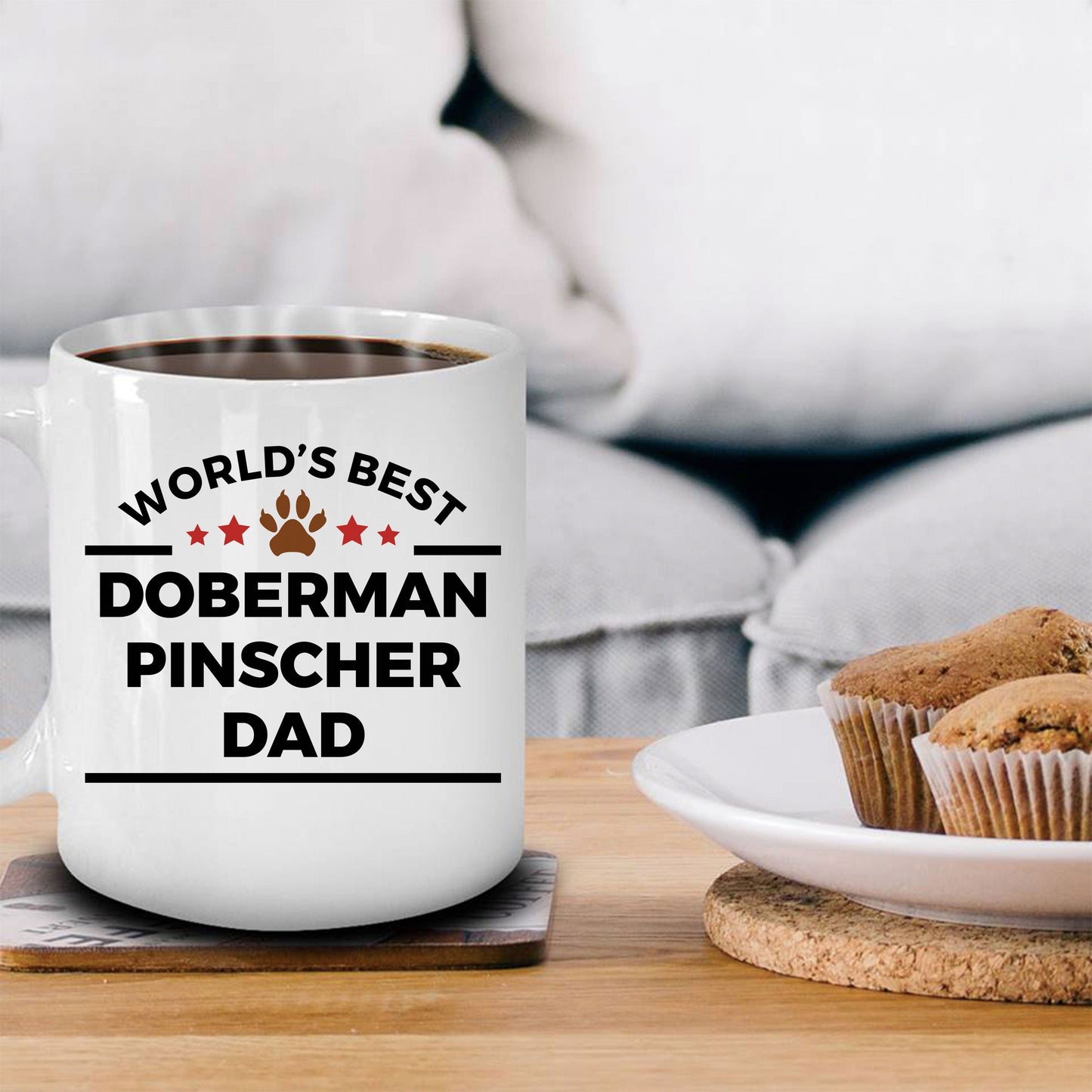 Doberman Pinscher Dog Dad Coffee Mug