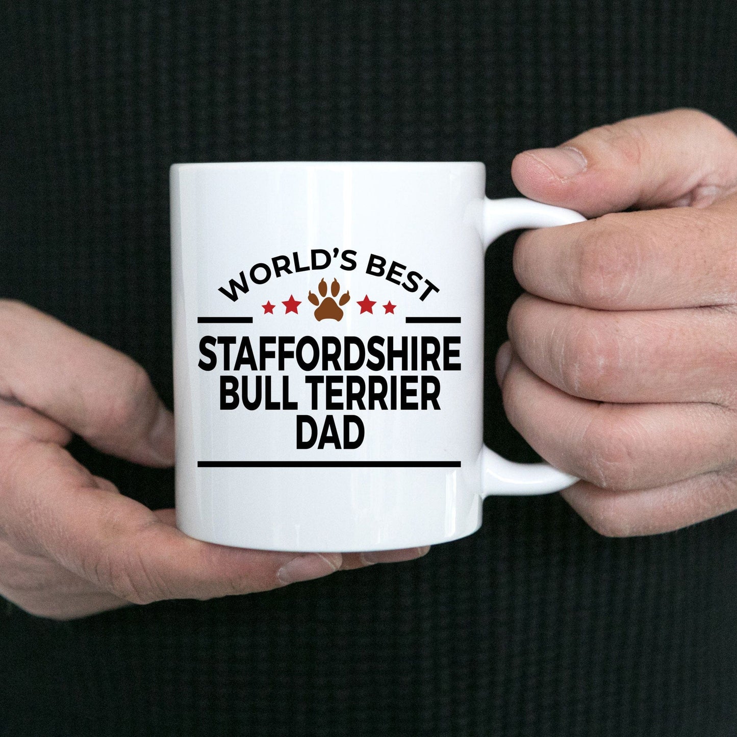 Staffordshire Bull Terrier Dog Dad Coffee Mug