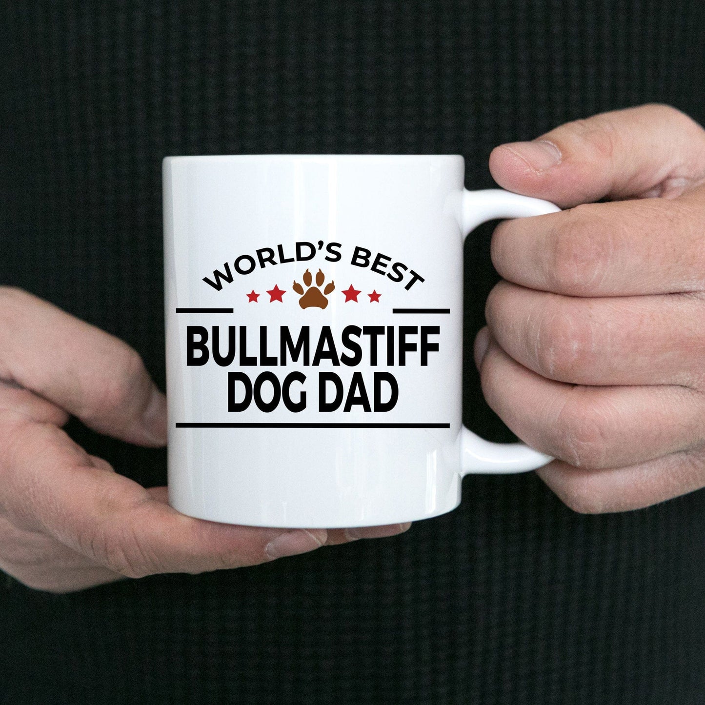 Bullmastiff Dog Lover Gift World's Best Dad Birthday Father's Day Ceramic Coffee Mug