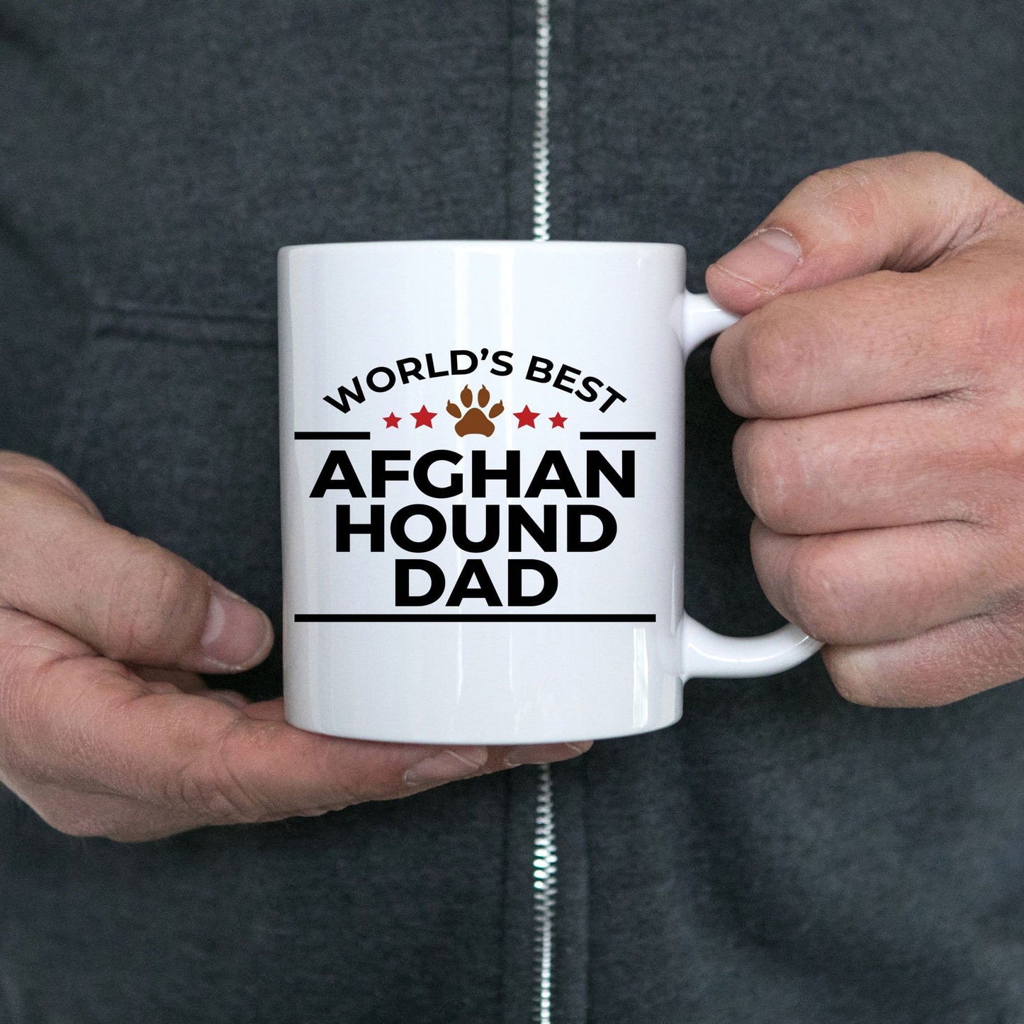 Afghan Hound Dog Dad Ceramic Coffee Mug