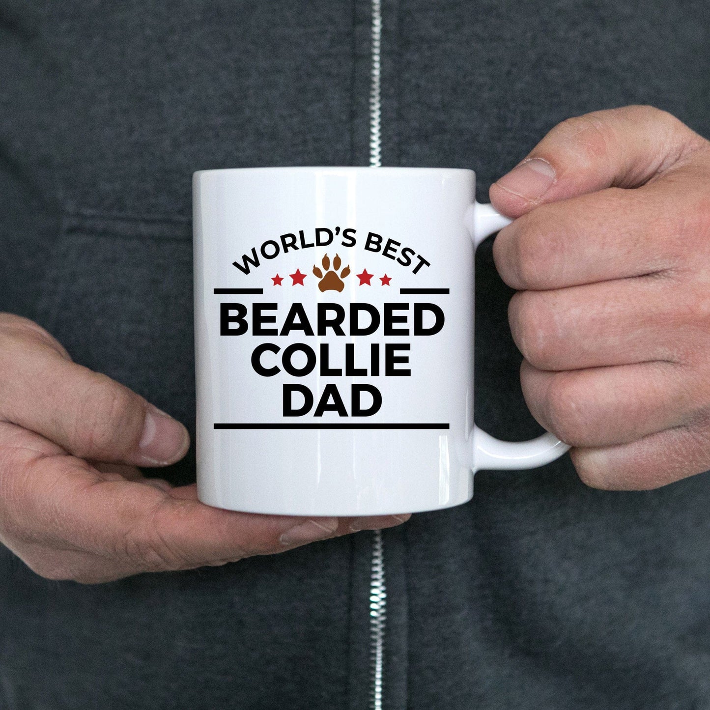 Bearded Collie Dog Dad Coffee Mug