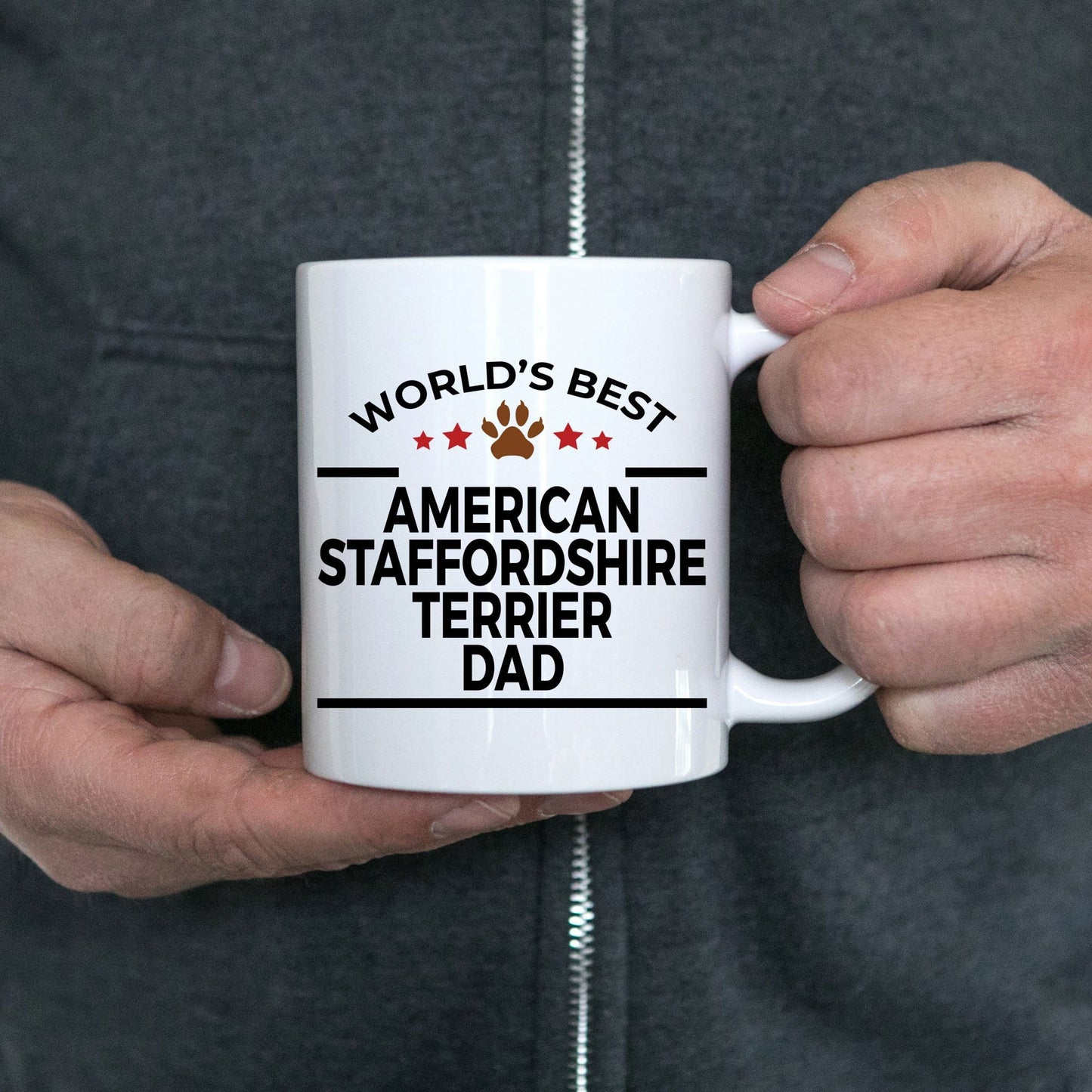 American Staffordshire Terrier Dog Dad Coffee Mug