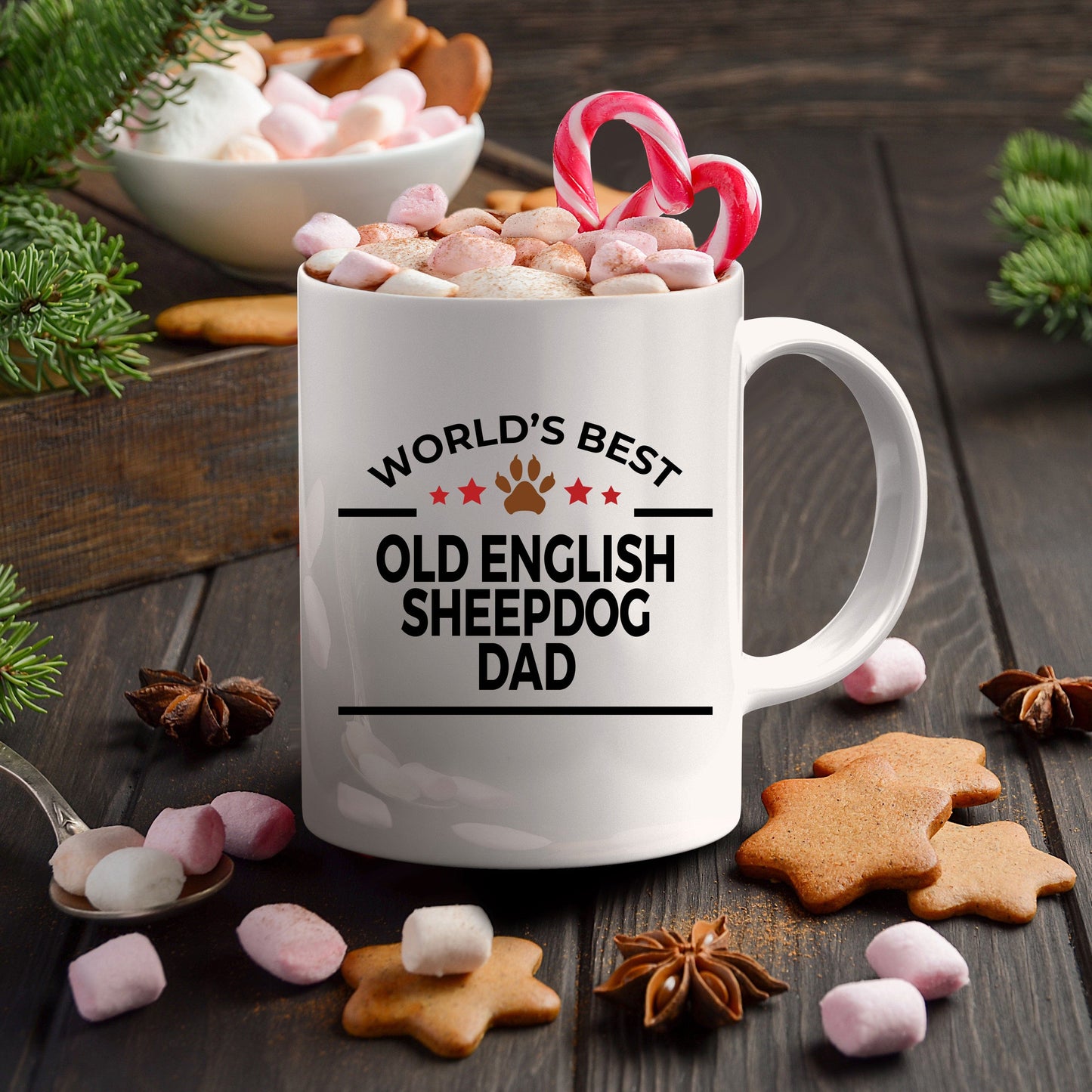 Old English Sheepdog Dog Dad Coffee Mug