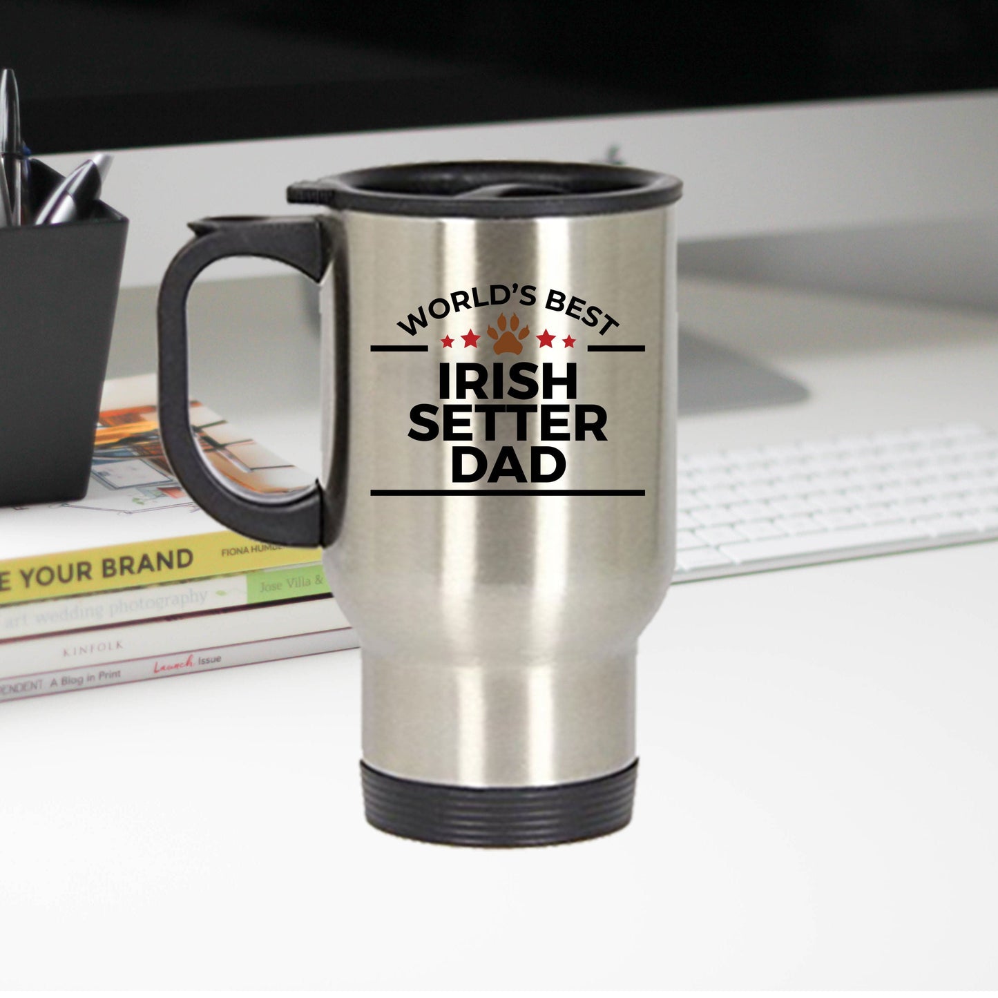 Irish Setter Dog Dad Travel Mug