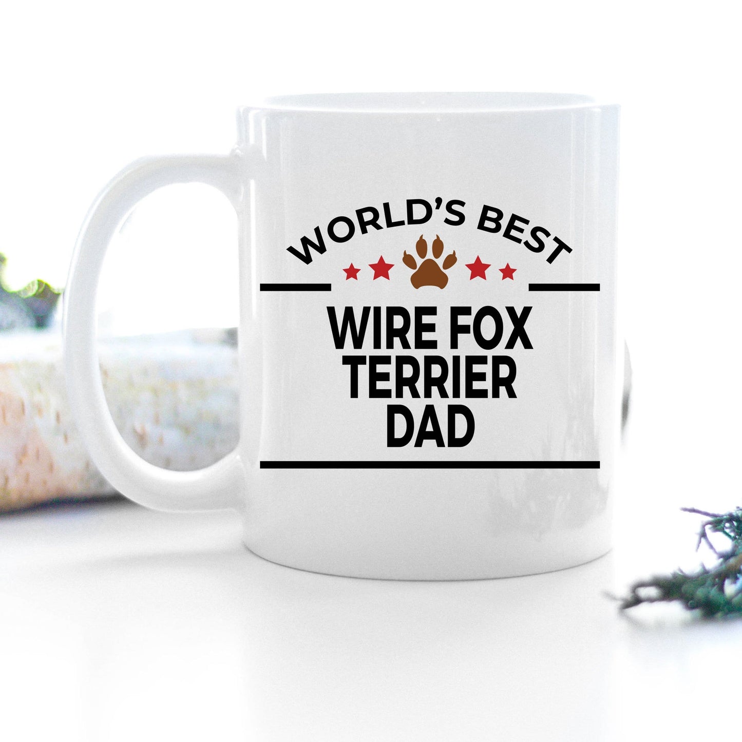 Wire Fox Terrier Dog Dad Coffee Mug