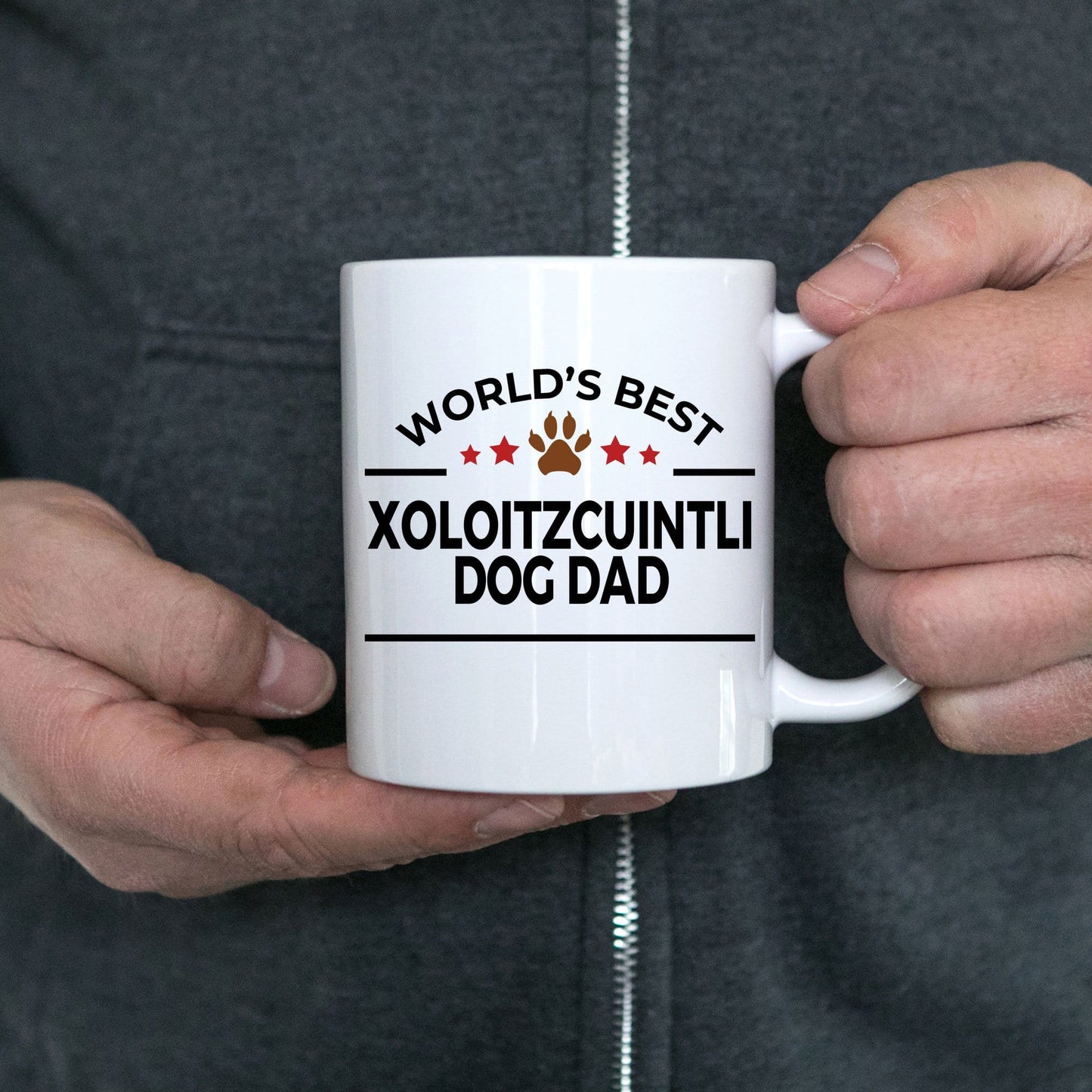 Xoloitzcuintli Best Dog Dad Ceramic Coffee Mug