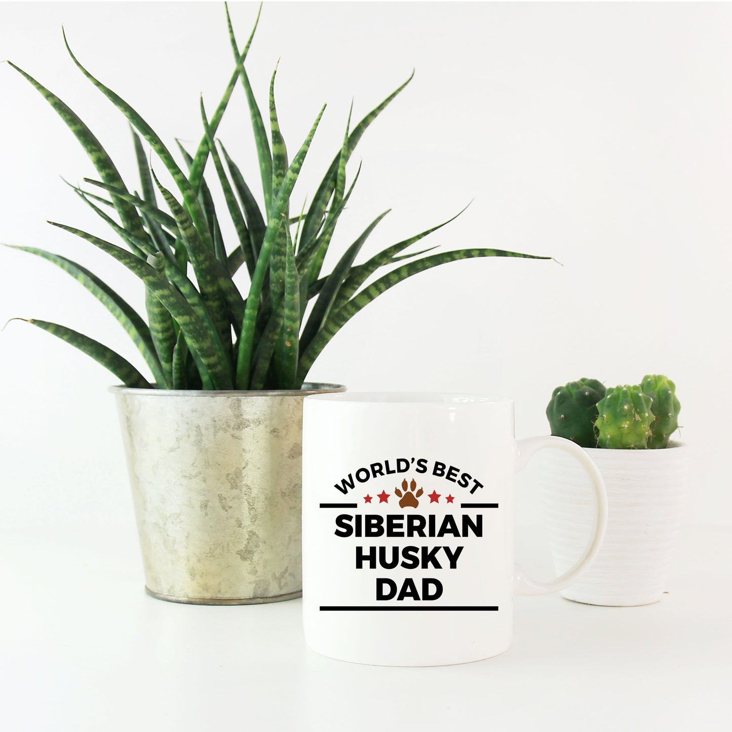 World's Best Siberian Husky Dad Ceramic Mug