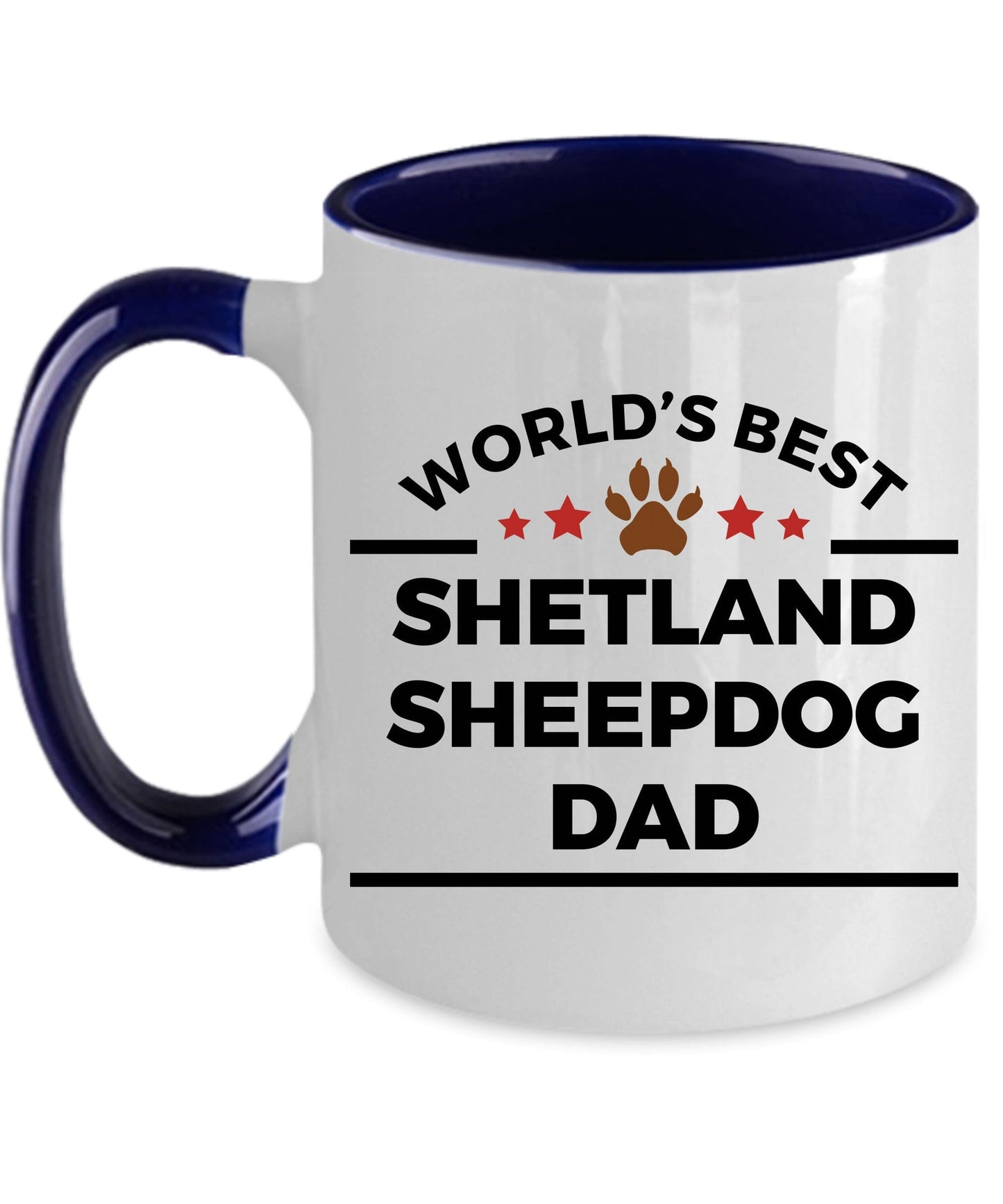 Shetland Sheepdog World's Best Dad Coffee Mug