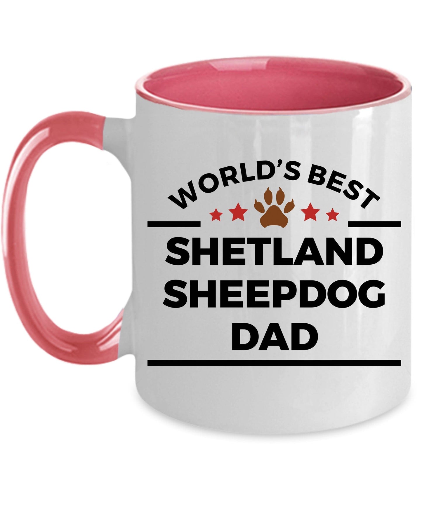 Shetland Sheepdog World's Best Dad Coffee Mug