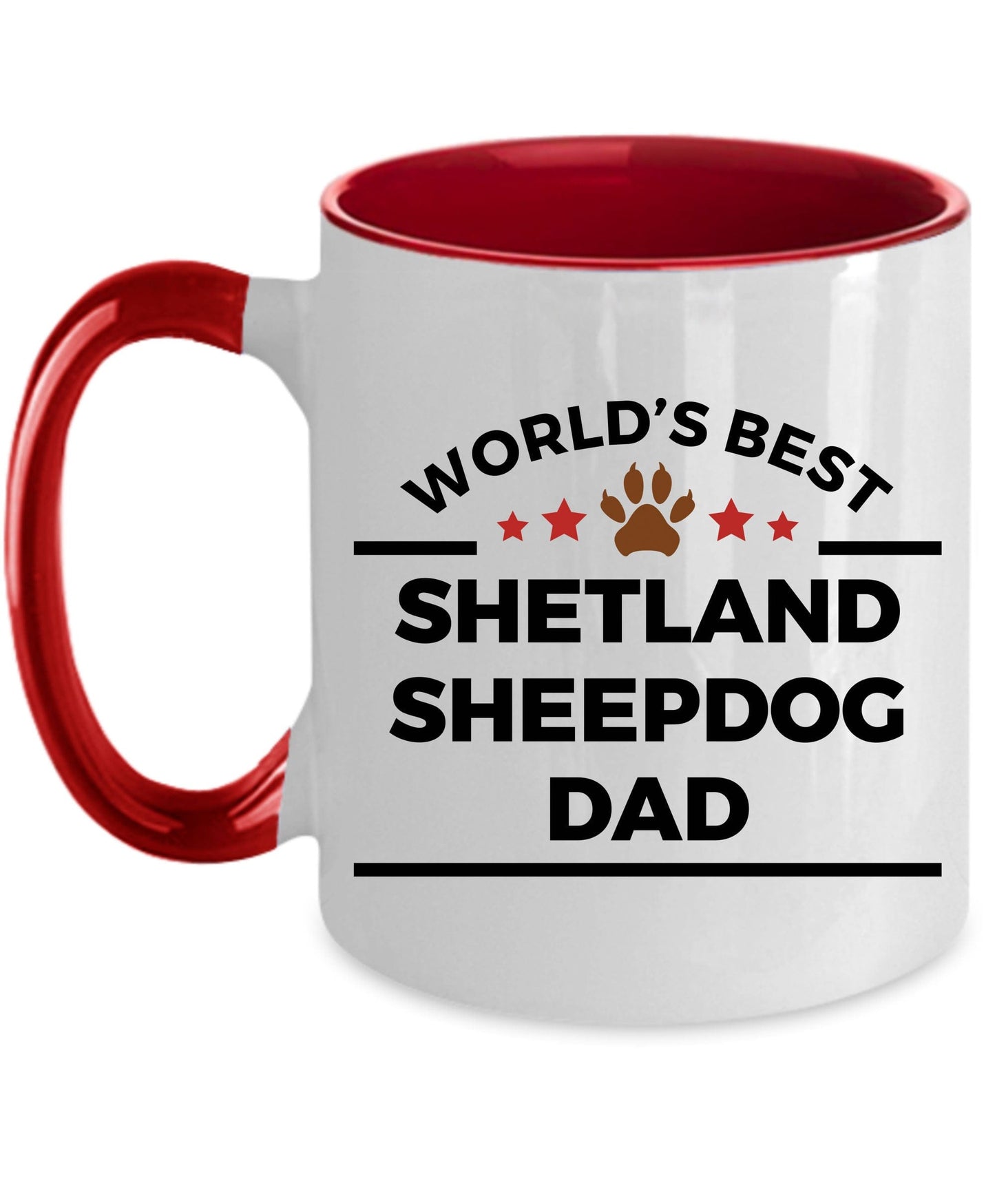 Shetland Sheepdog World's Best Dad Coffee Mug