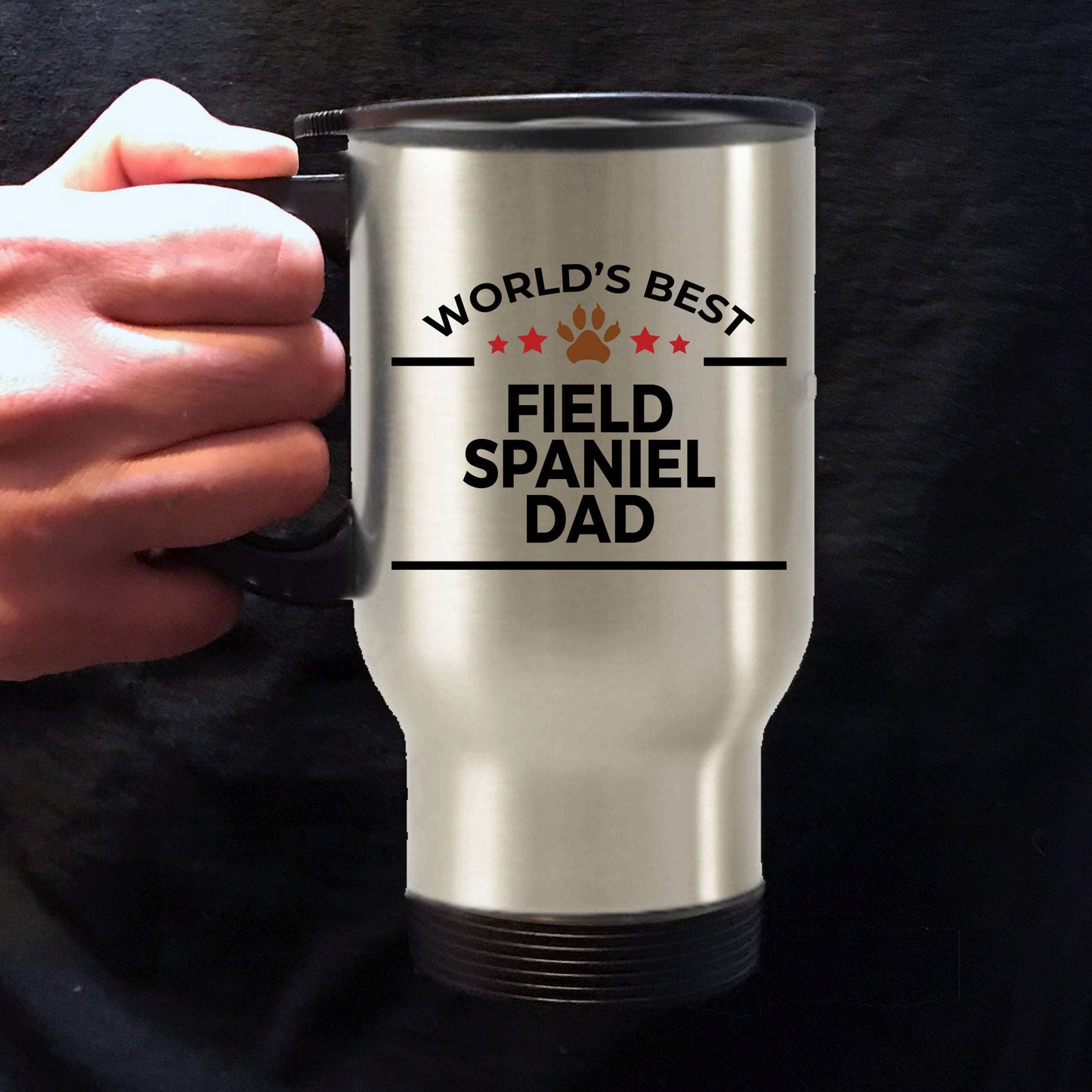 Field Spaniel Dog Dad Travel Mug