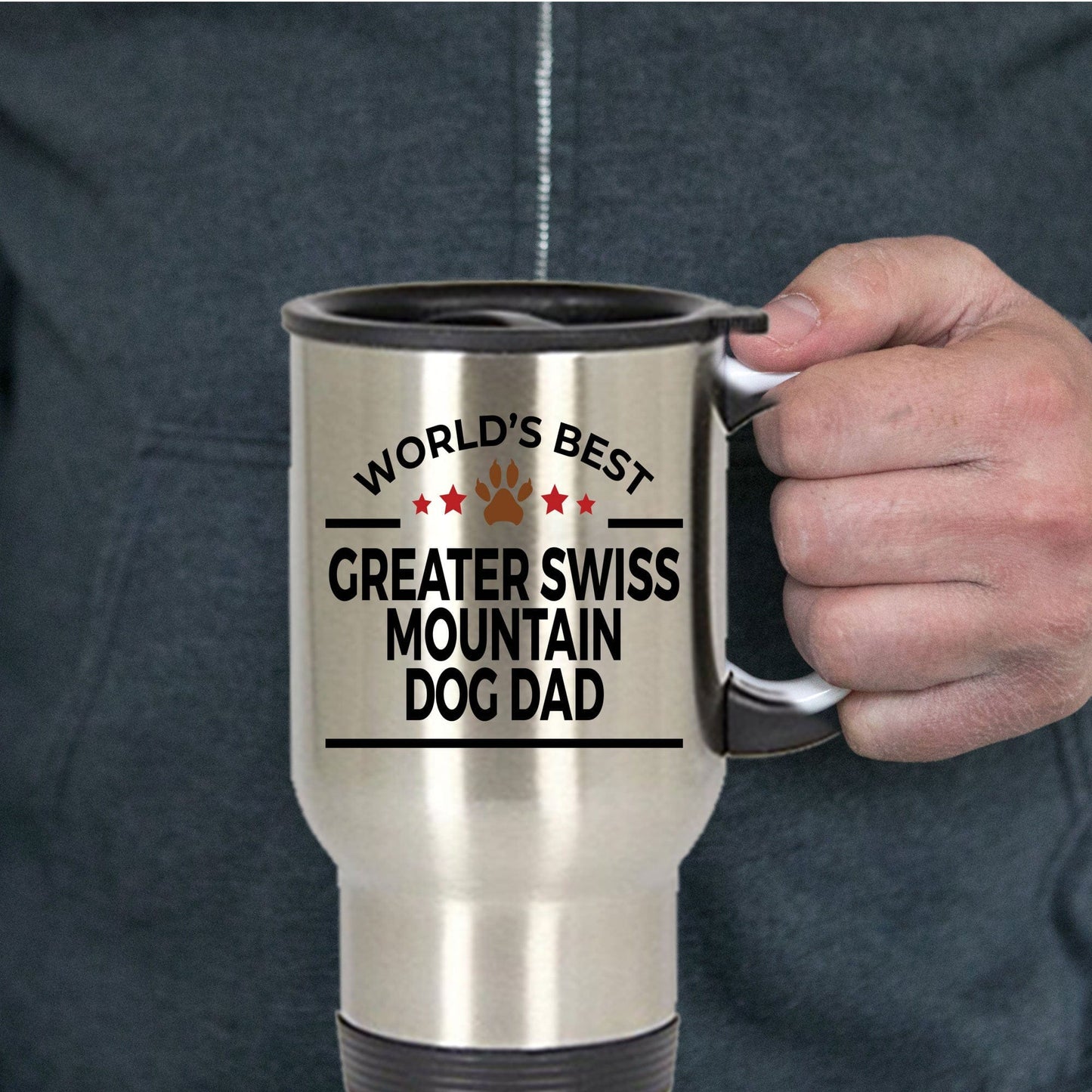 Greater Swiss Mountain Dog Dad Travel Mug