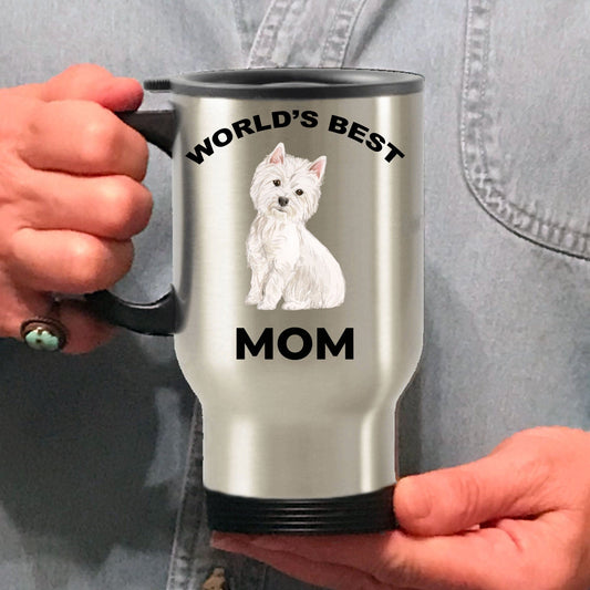 West Highland Terrier Best Mom Travel Mug