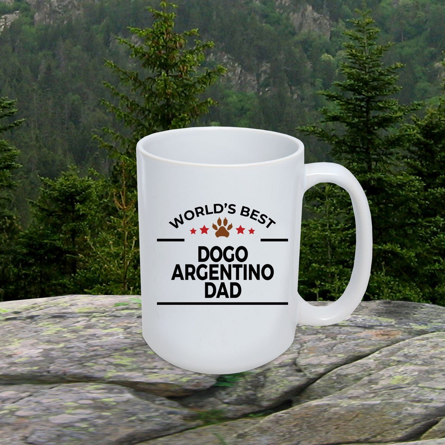 Dogo Argentino Dog Lover Gift World's Best Dad Coffee Mug