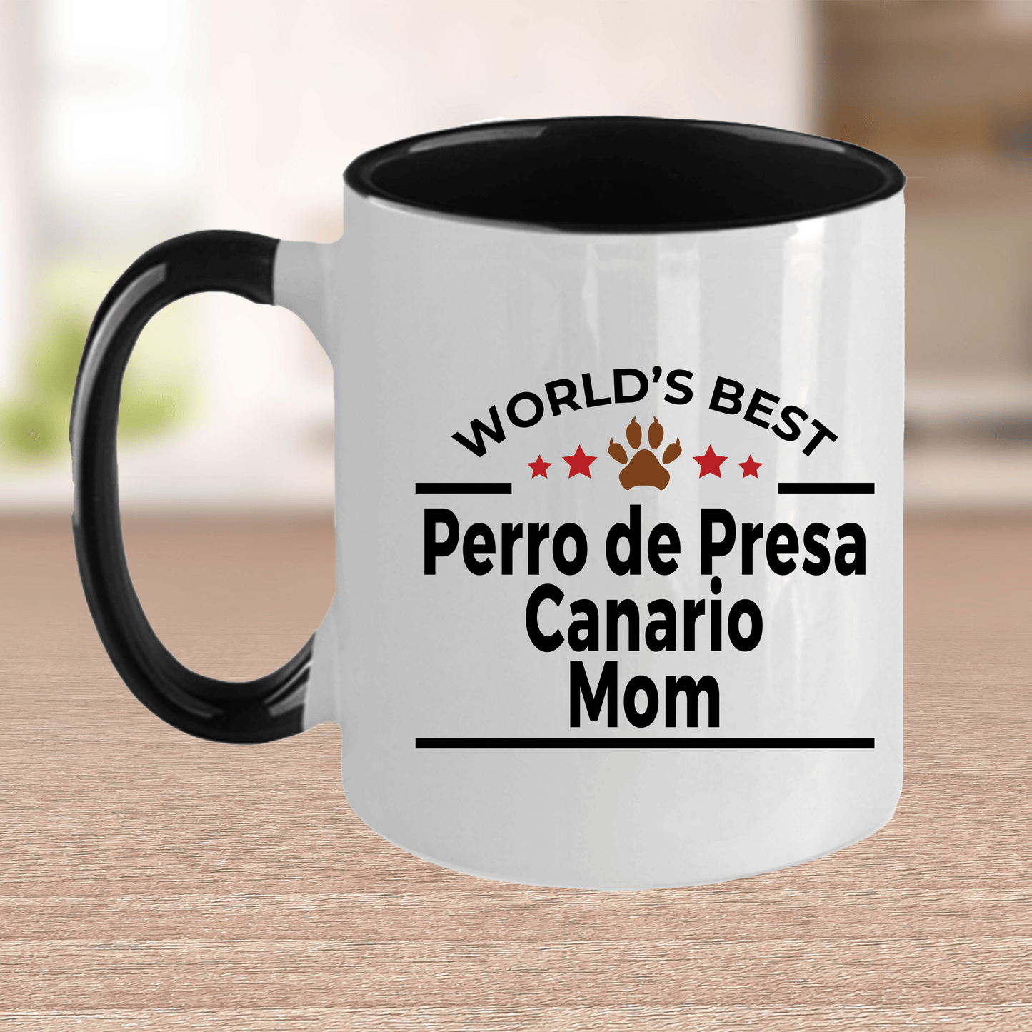 Perro de Presa Canario World's Best Dog Mom Ceramic Coffee Mug