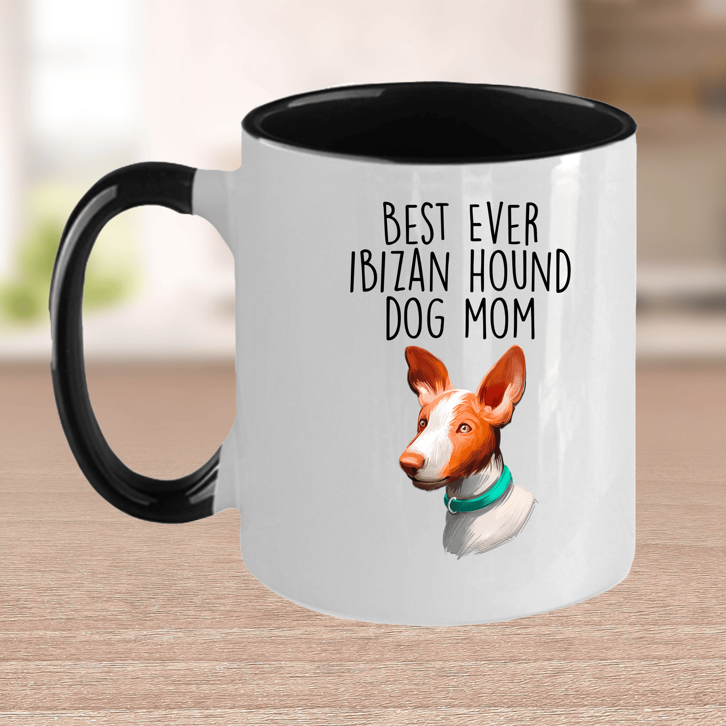 Ibizan Hound World's Best Dog Mom Ceramic Coffee Mug