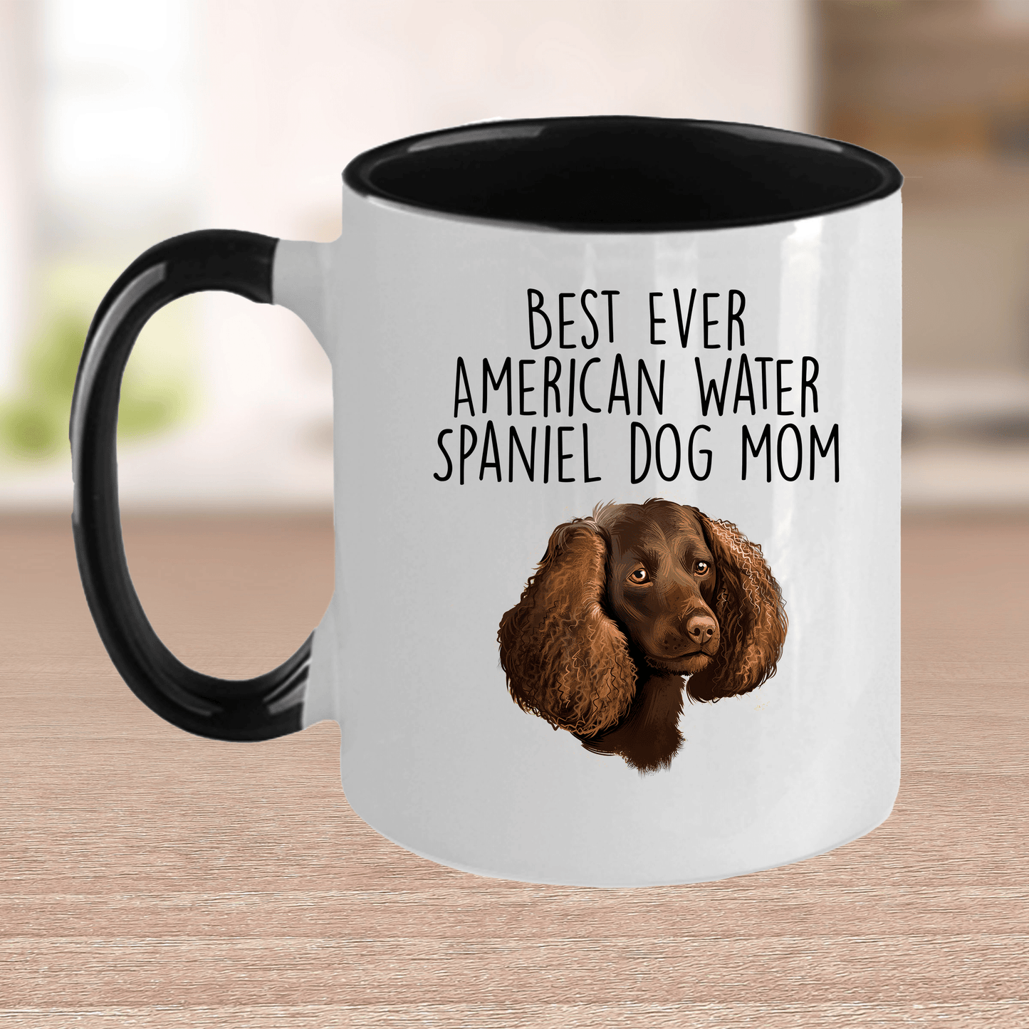 Best Ever American Water Spaniel Dog Mom Ceramic Coffee Mug