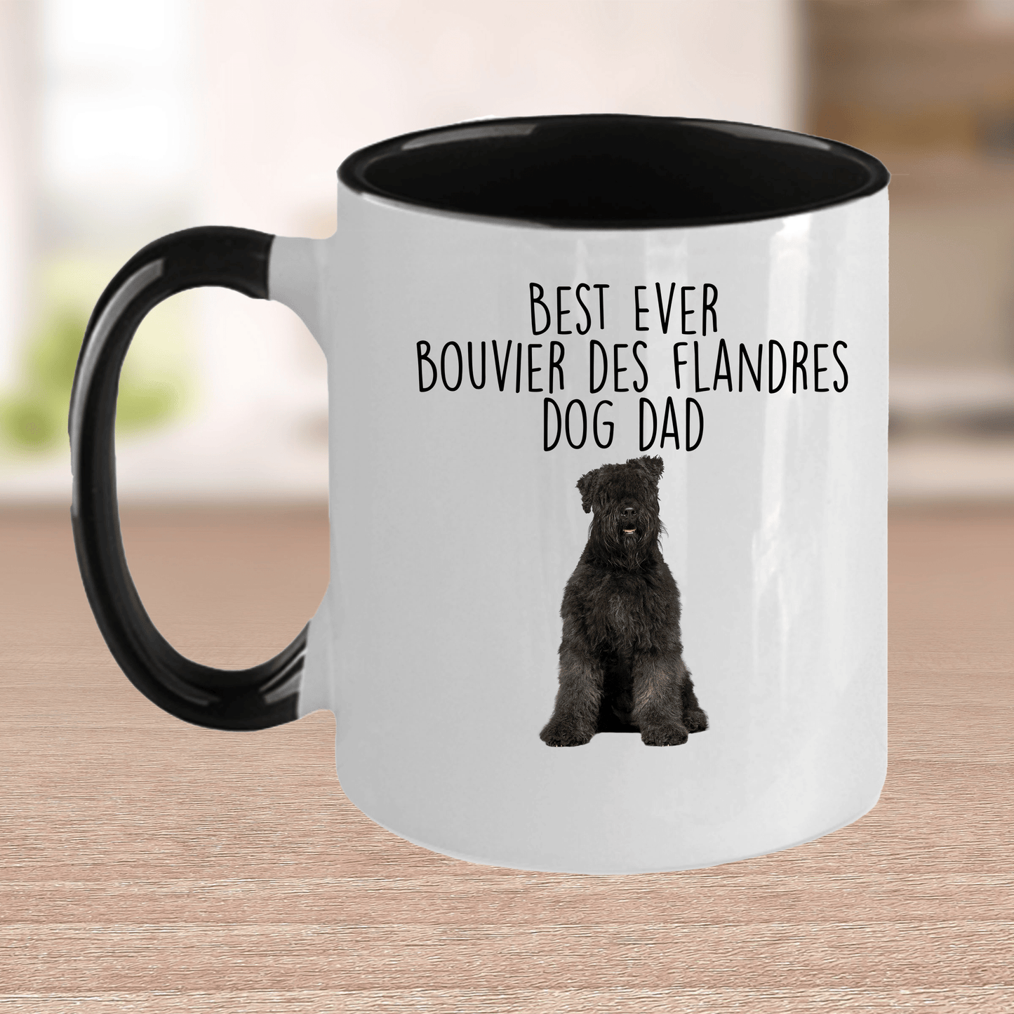 Best Ever Bouvier des Flandres Dog Dad Ceramic Coffee Mug