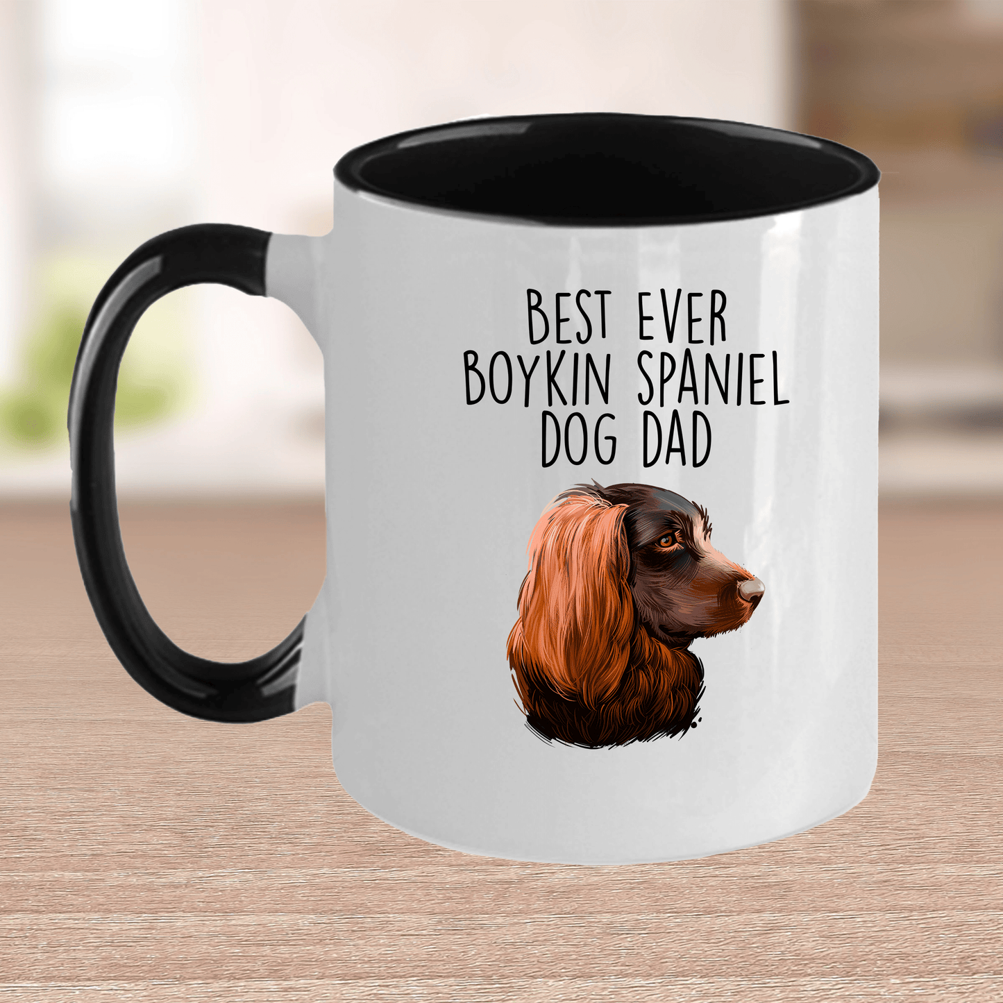 Best Ever Boykin Spaniel Dog Dad Ceramic Coffee Mug