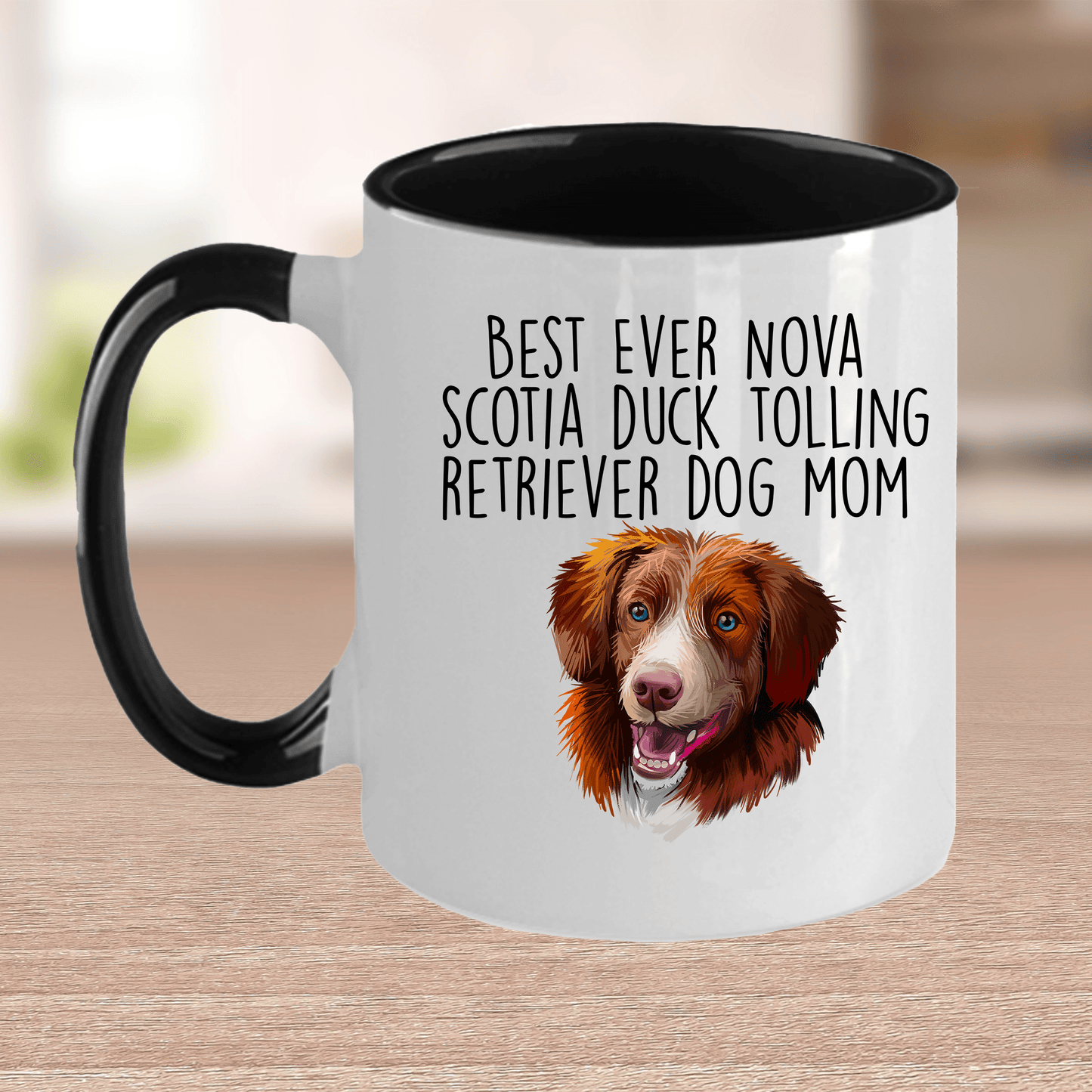 Best Ever Nova Scotia Duck Tolling Retriever Dog Mom Ceramic Coffee Mug