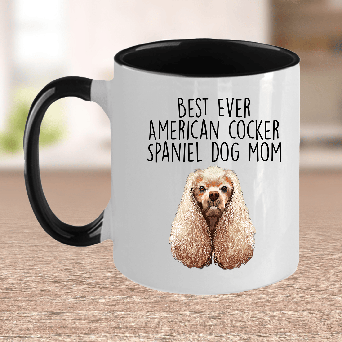 Best Ever American Cocker Spaniel Dog Mom Ceramic Coffee Mug