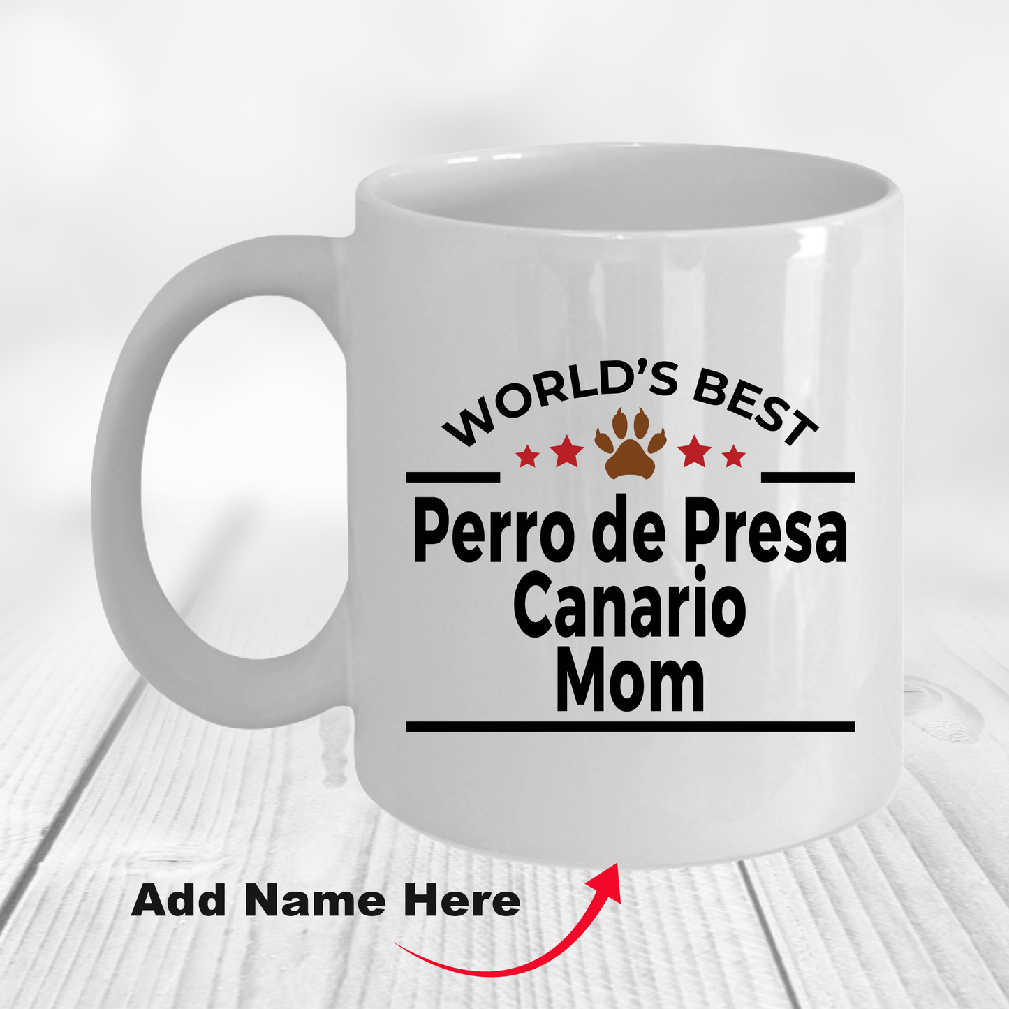 Perro de Presa Canario World's Best Dog Mom Ceramic Coffee Mug