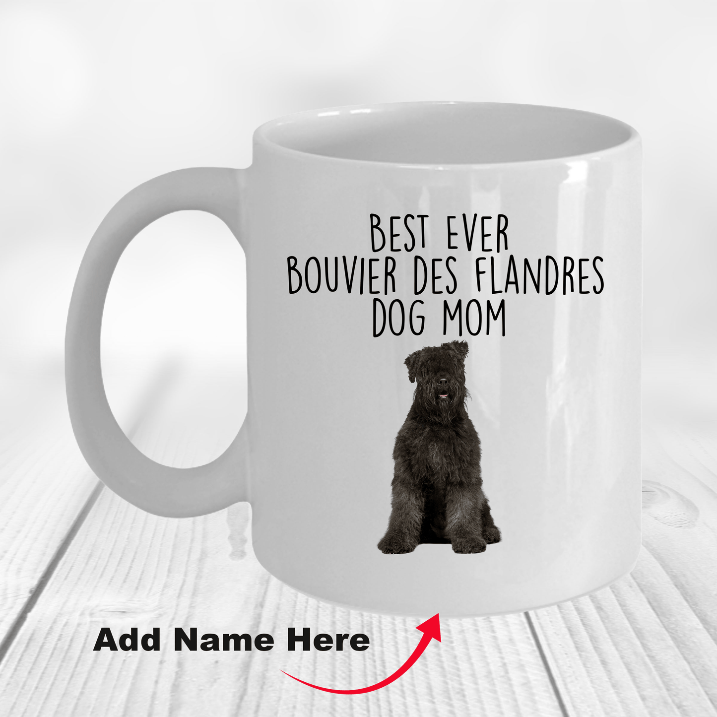 Best Ever Bouvier des Flandres Dog Mom Ceramic Coffee Mug