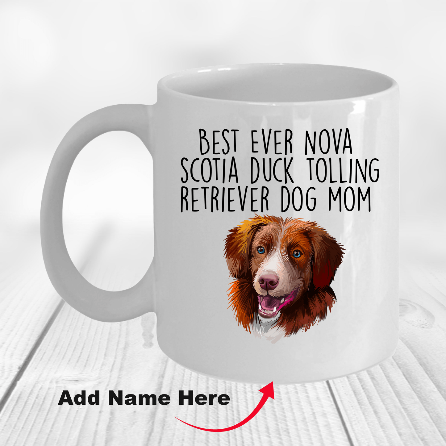 Best Ever Nova Scotia Duck Tolling Retriever Dog Mom Ceramic Coffee Mug