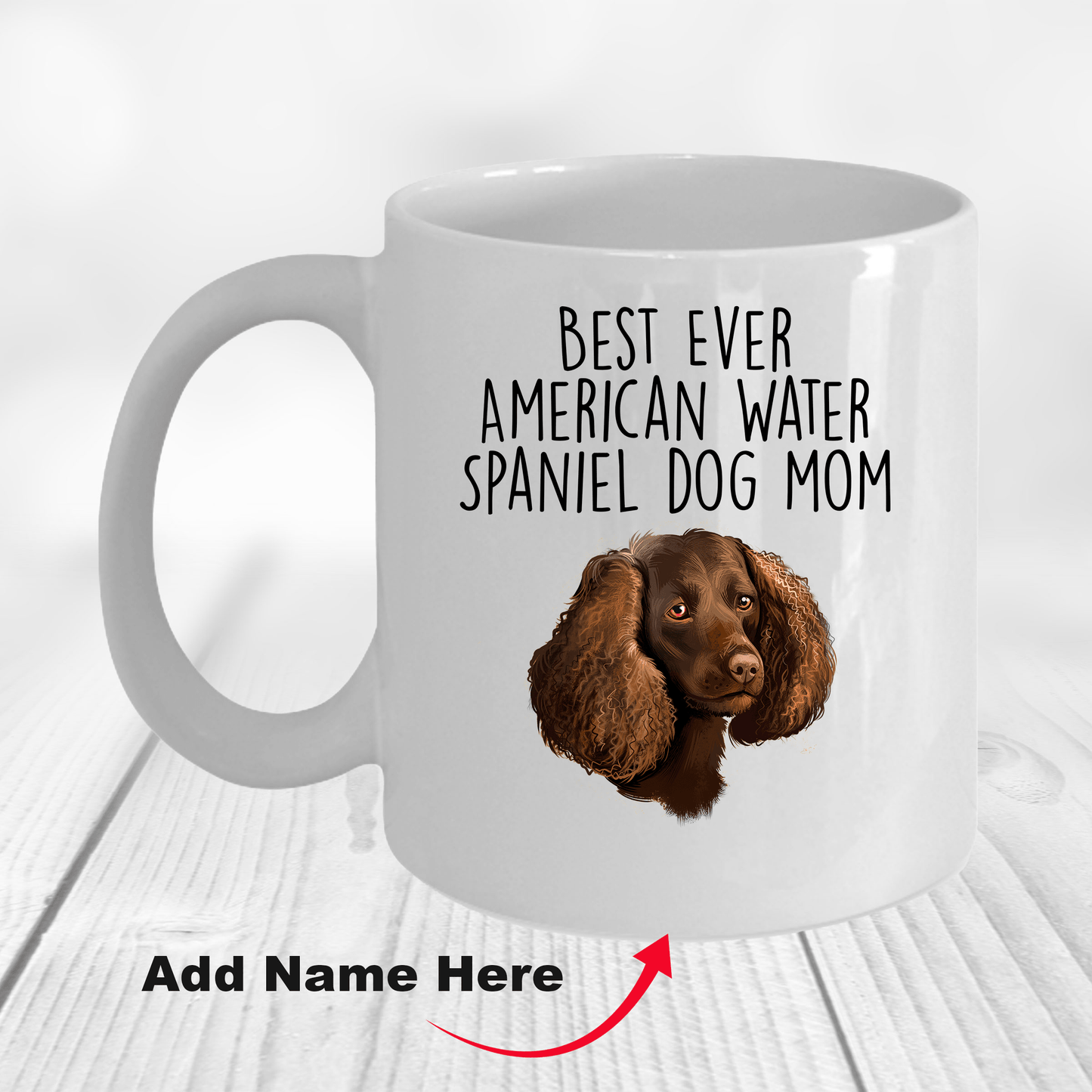 Best Ever American Water Spaniel Dog Mom Ceramic Coffee Mug