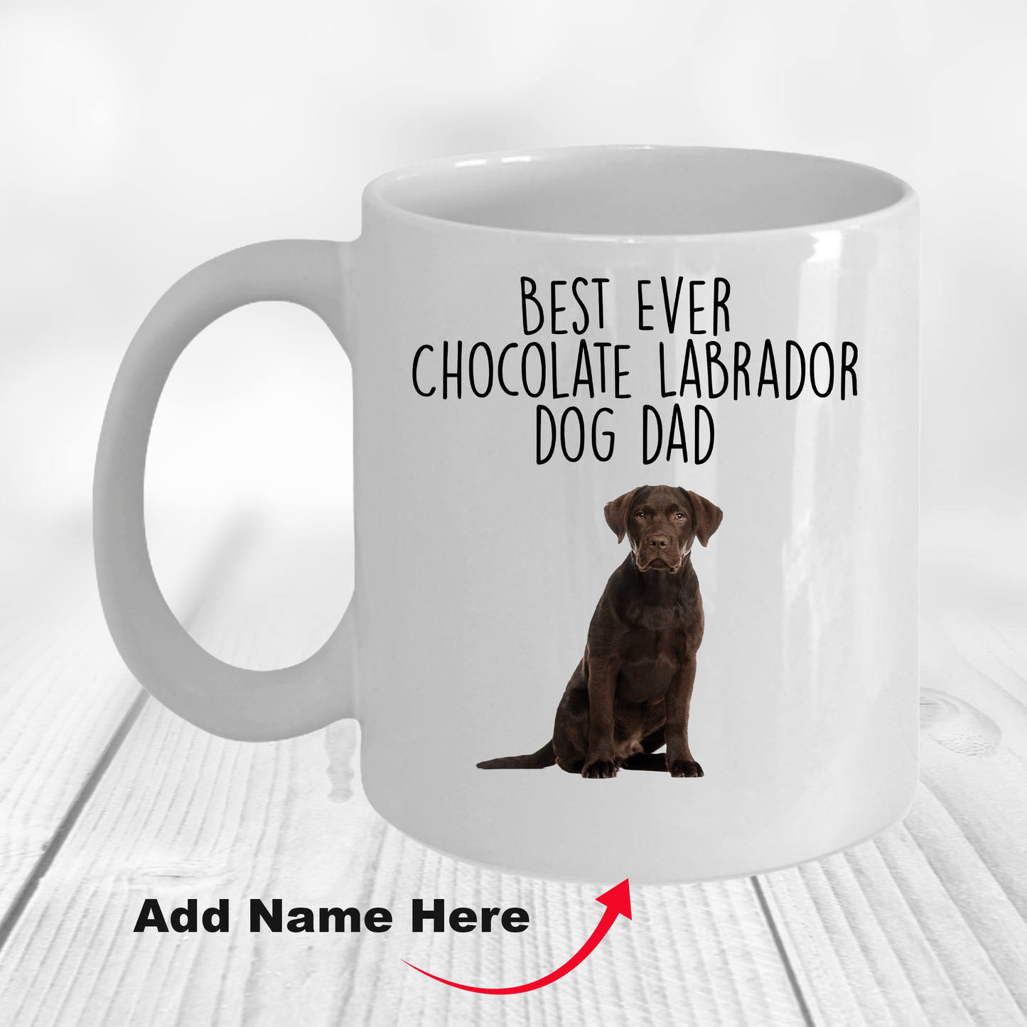 Chocolate Labrador Retriever Best Dad Coffee Mug