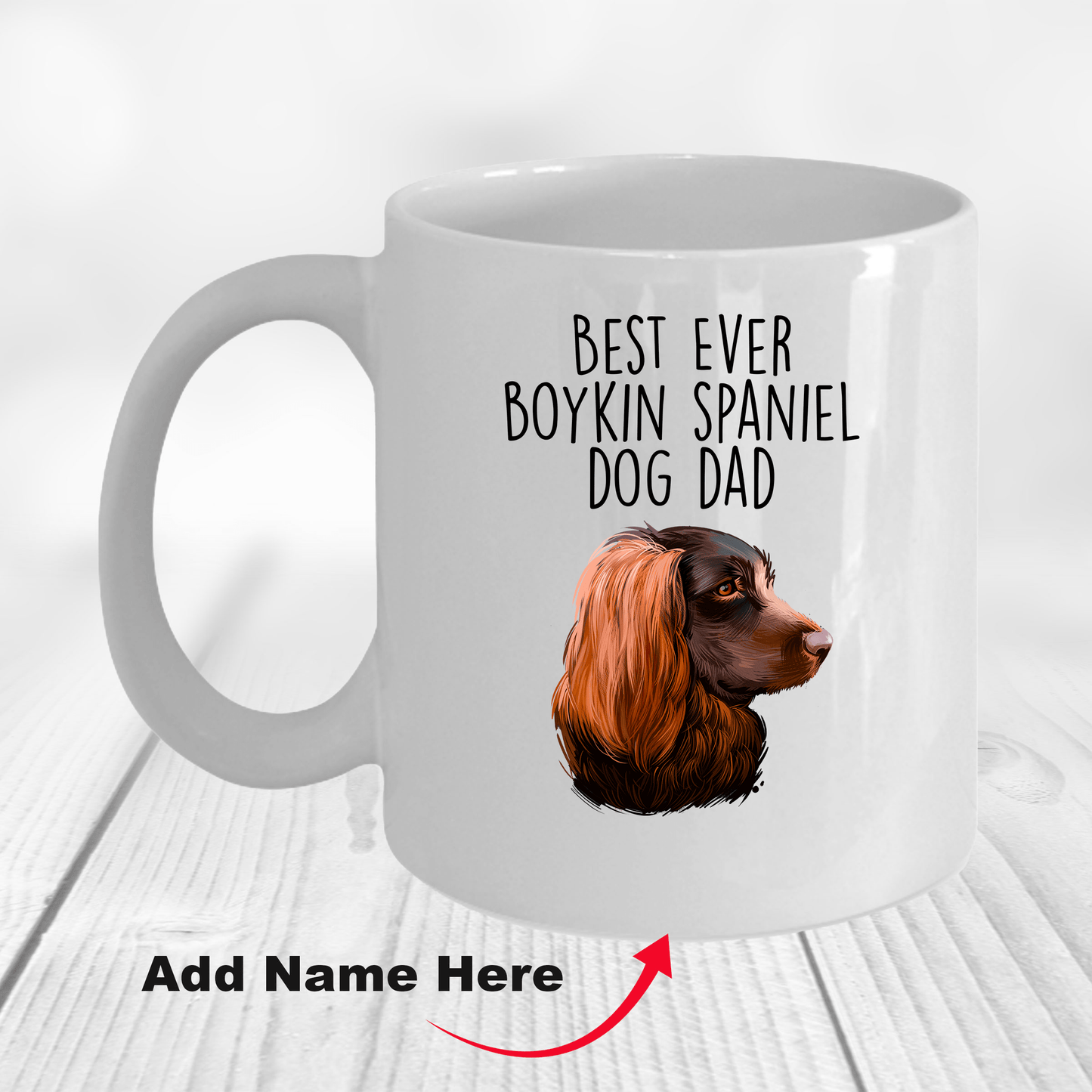 Best Ever Boykin Spaniel Dog Dad Ceramic Coffee Mug