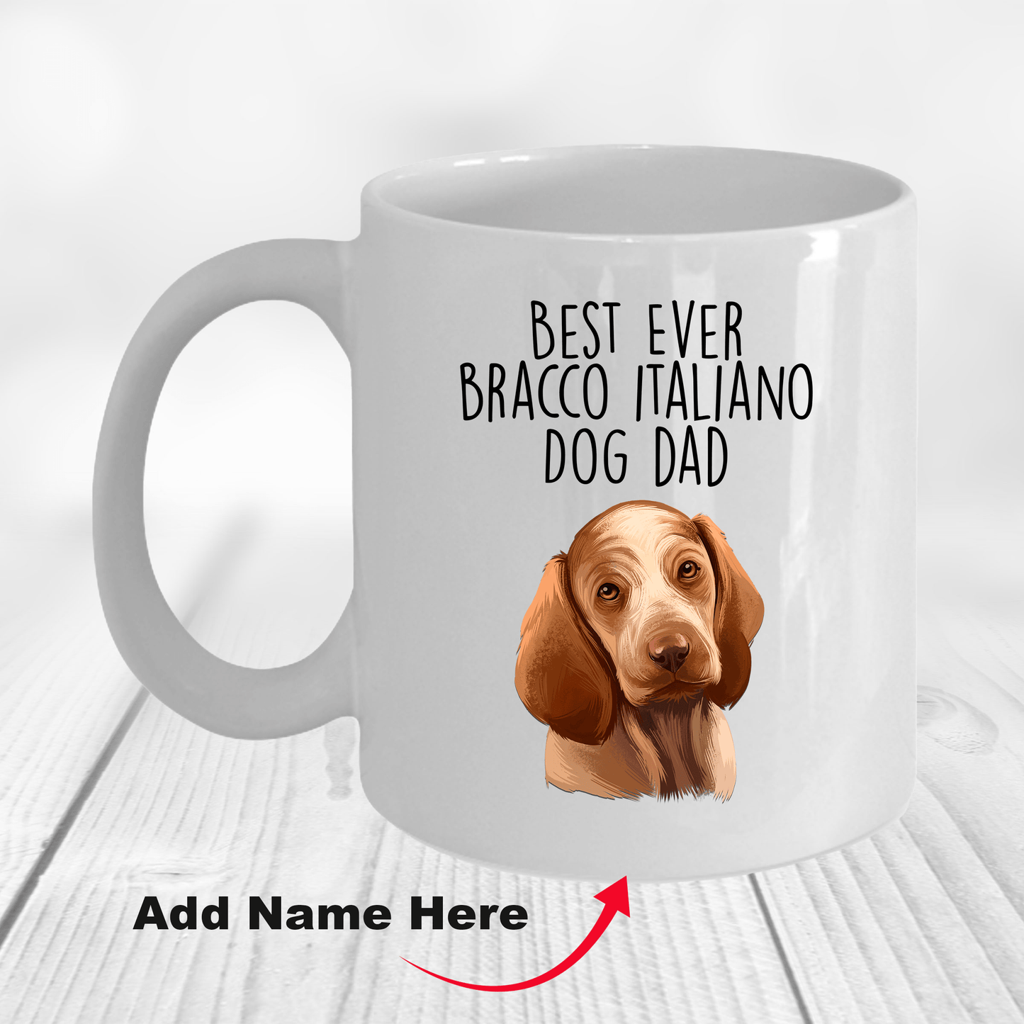 Bracco Italiano Best Ever Dog Dad Ceramic Coffee Mug