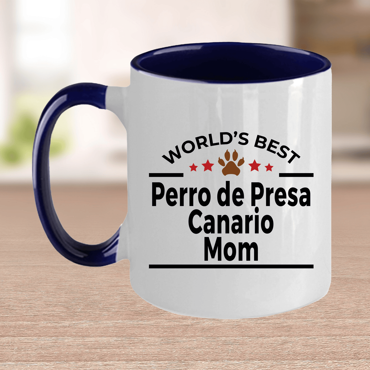 Perro de Presa Canario World's Best Dog Mom Ceramic Coffee Mug