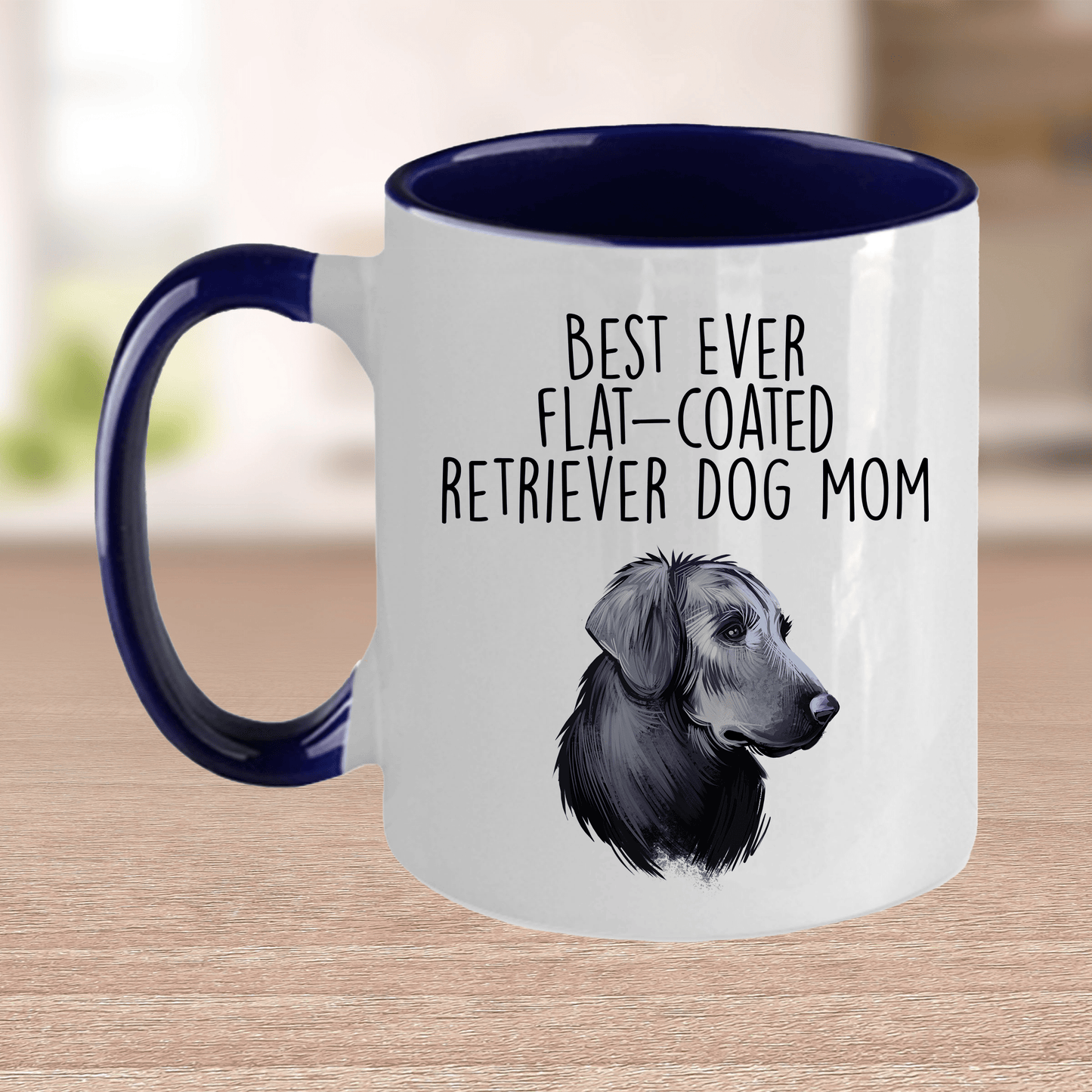 Best Ever Flat-Coated Retriever Dog Mom Ceramic Coffee Mug