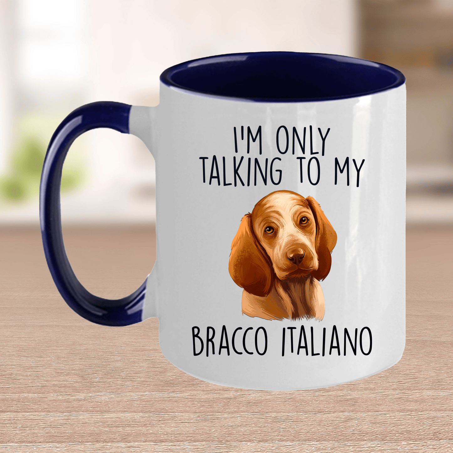 Bracco Italiano Funny Ceramic Coffee Mug - I'm Only Talking to my Dog