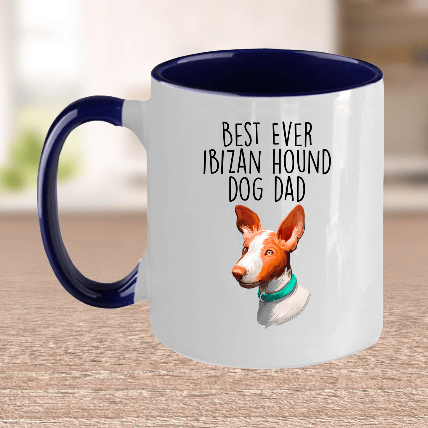 Ibizan Hound World's Best Dog Dad Ceramic Coffee Mug