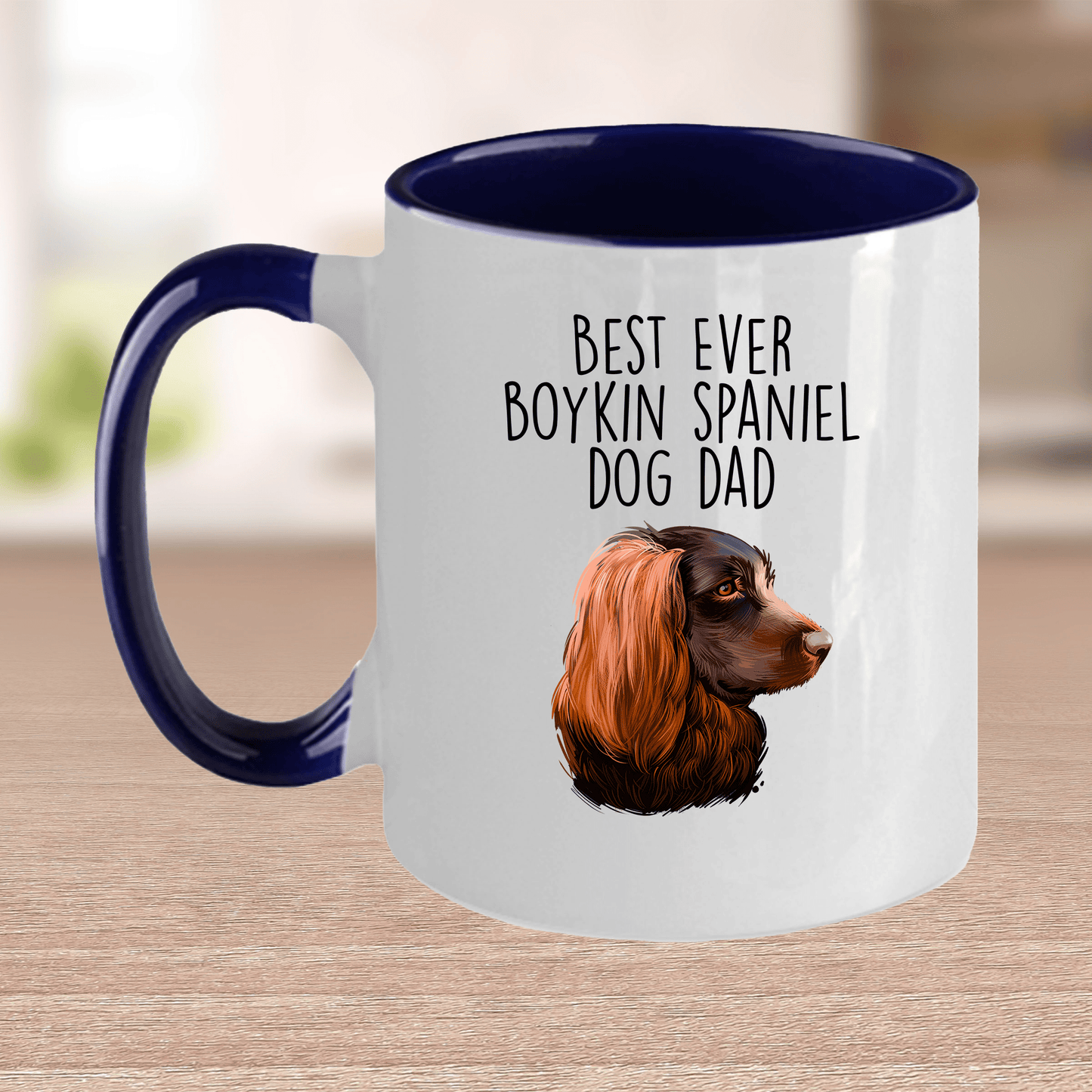 Best Ever Boykin Spaniel Dog Dad Ceramic Coffee Mug