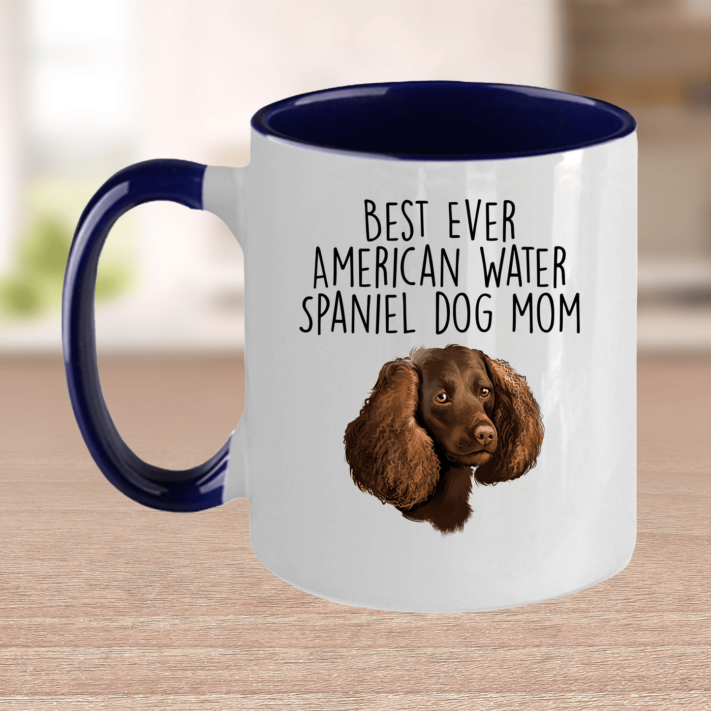 Best Ever American Water Spaniel Dog Mom Ceramic Coffee Mug