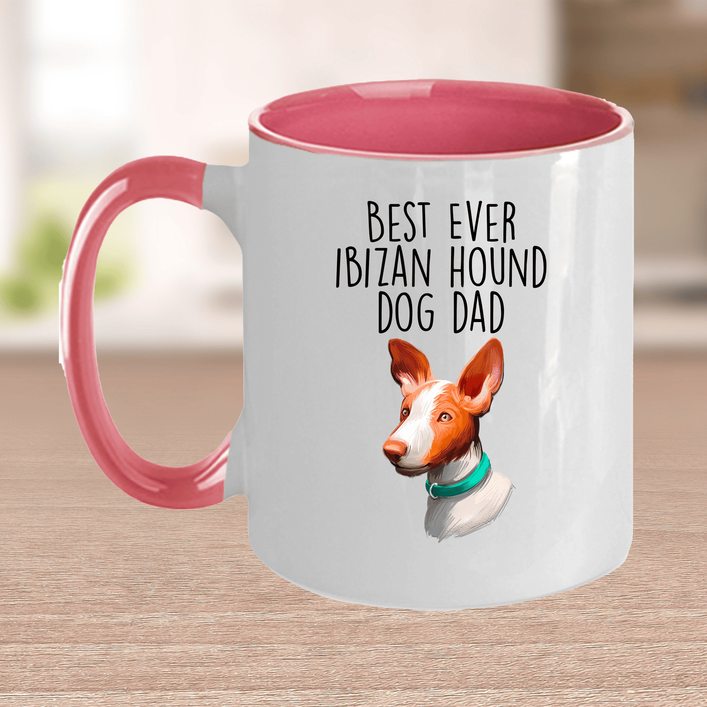 Ibizan Hound World's Best Dog Dad Ceramic Coffee Mug