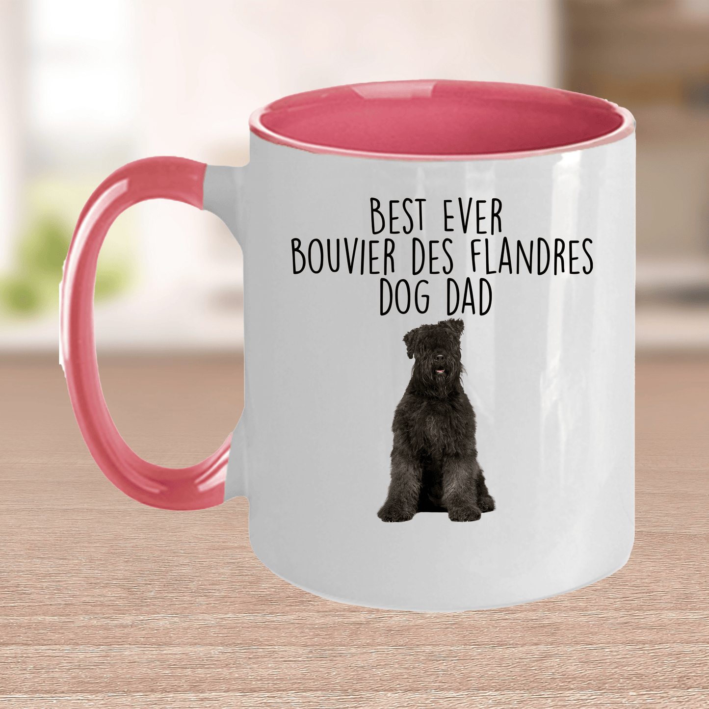 Best Ever Bouvier des Flandres Dog Dad Ceramic Coffee Mug