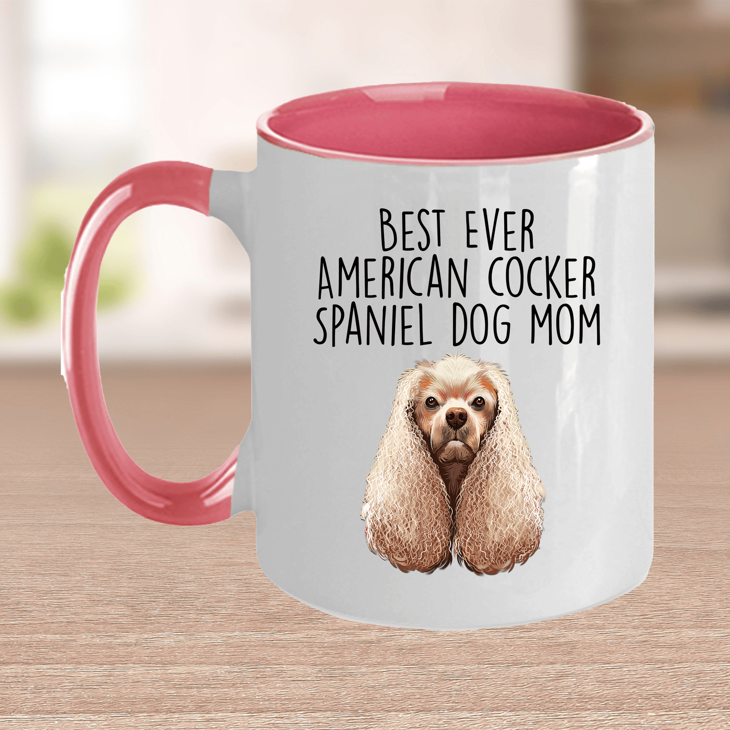 Best Ever American Cocker Spaniel Dog Mom Ceramic Coffee Mug