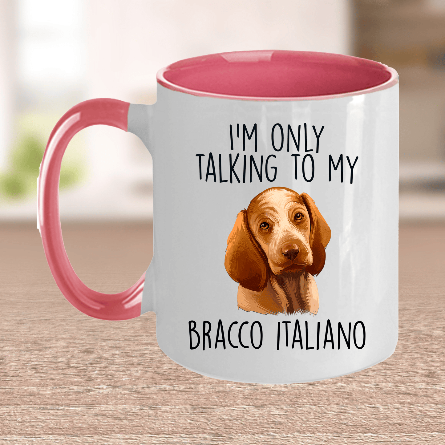 Bracco Italiano Funny Ceramic Coffee Mug - I'm Only Talking to my Dog