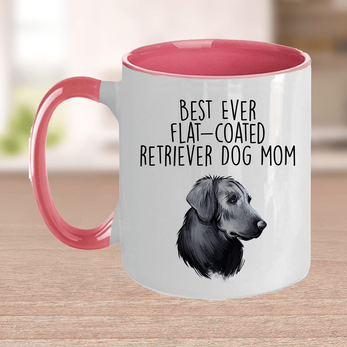 Best Ever Flat-Coated Retriever Dog Mom Ceramic Coffee Mug